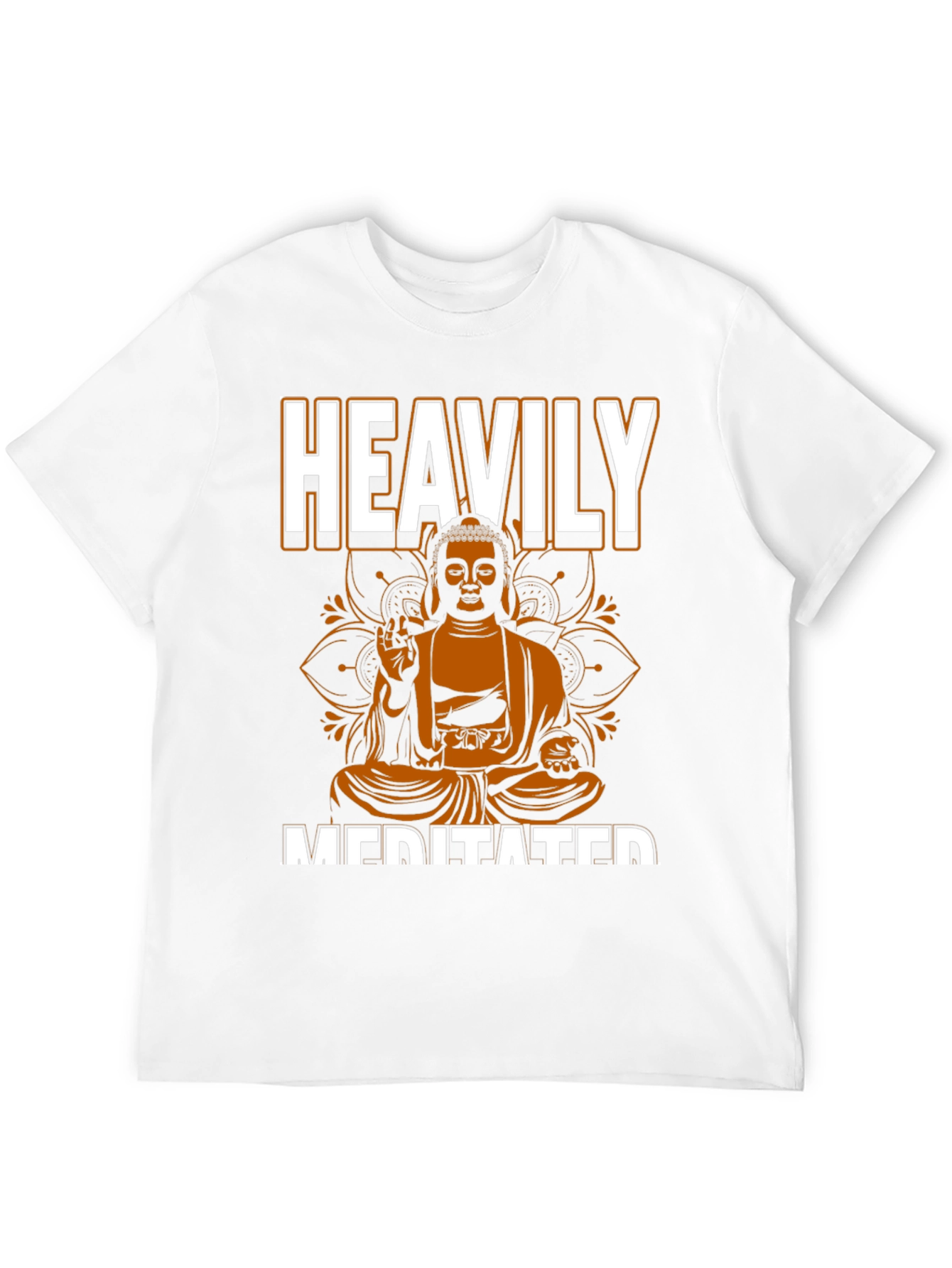 Heavily Meditated Buddha Graphic T-Shirt