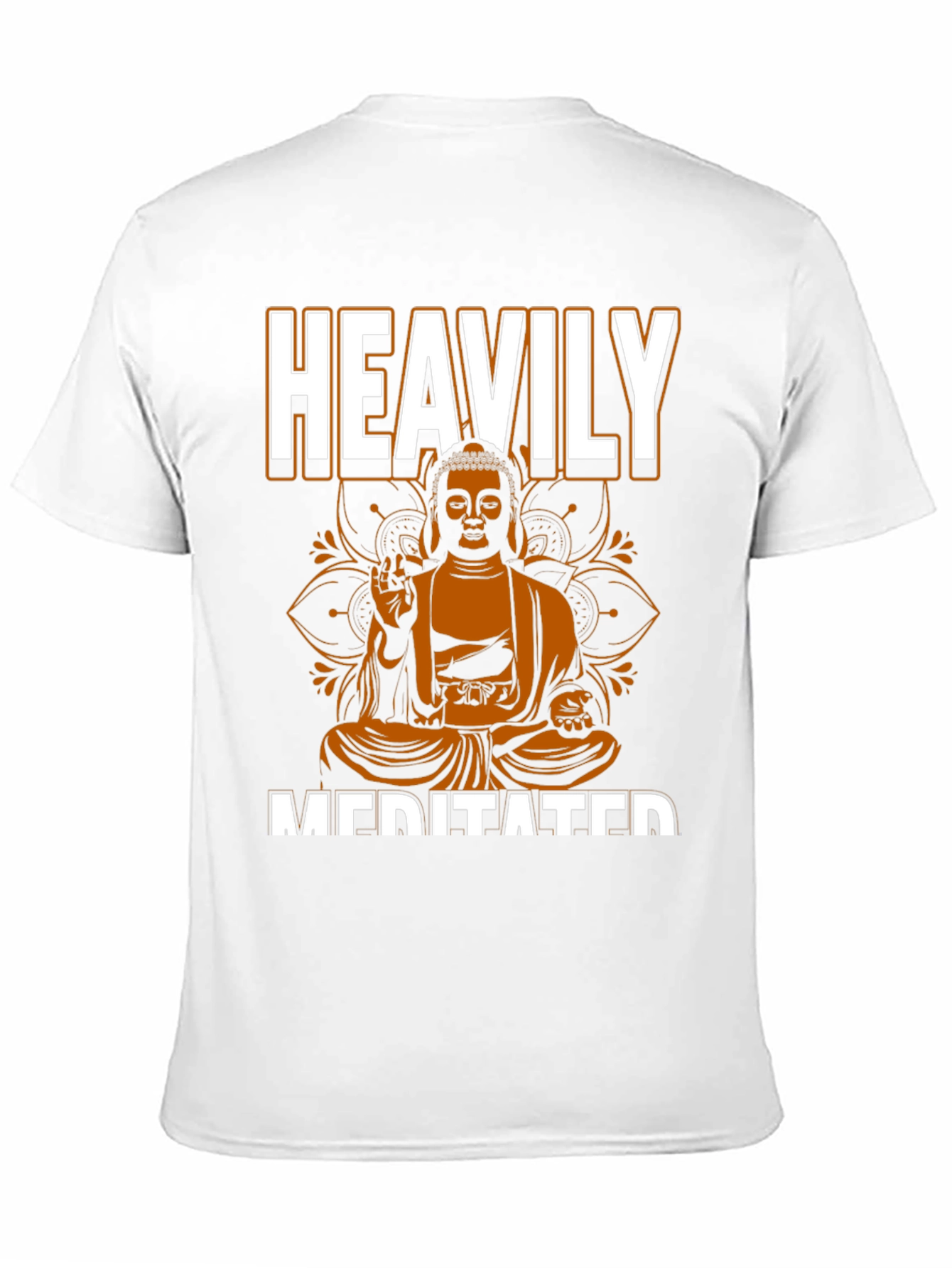 Heavily Meditated Buddha Graphic T-Shirt