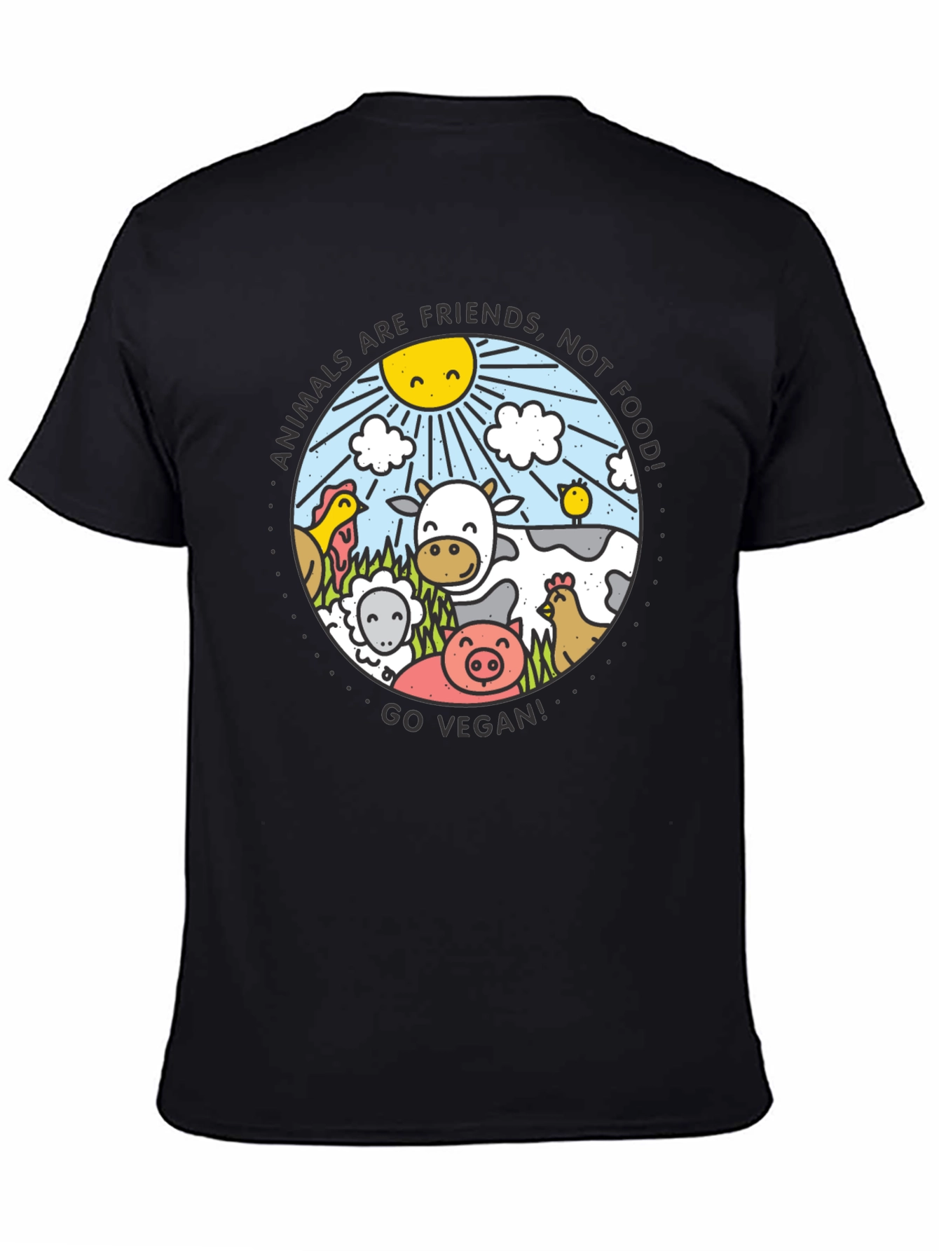 Vegan Life T-Shirt: Animals Are Friends