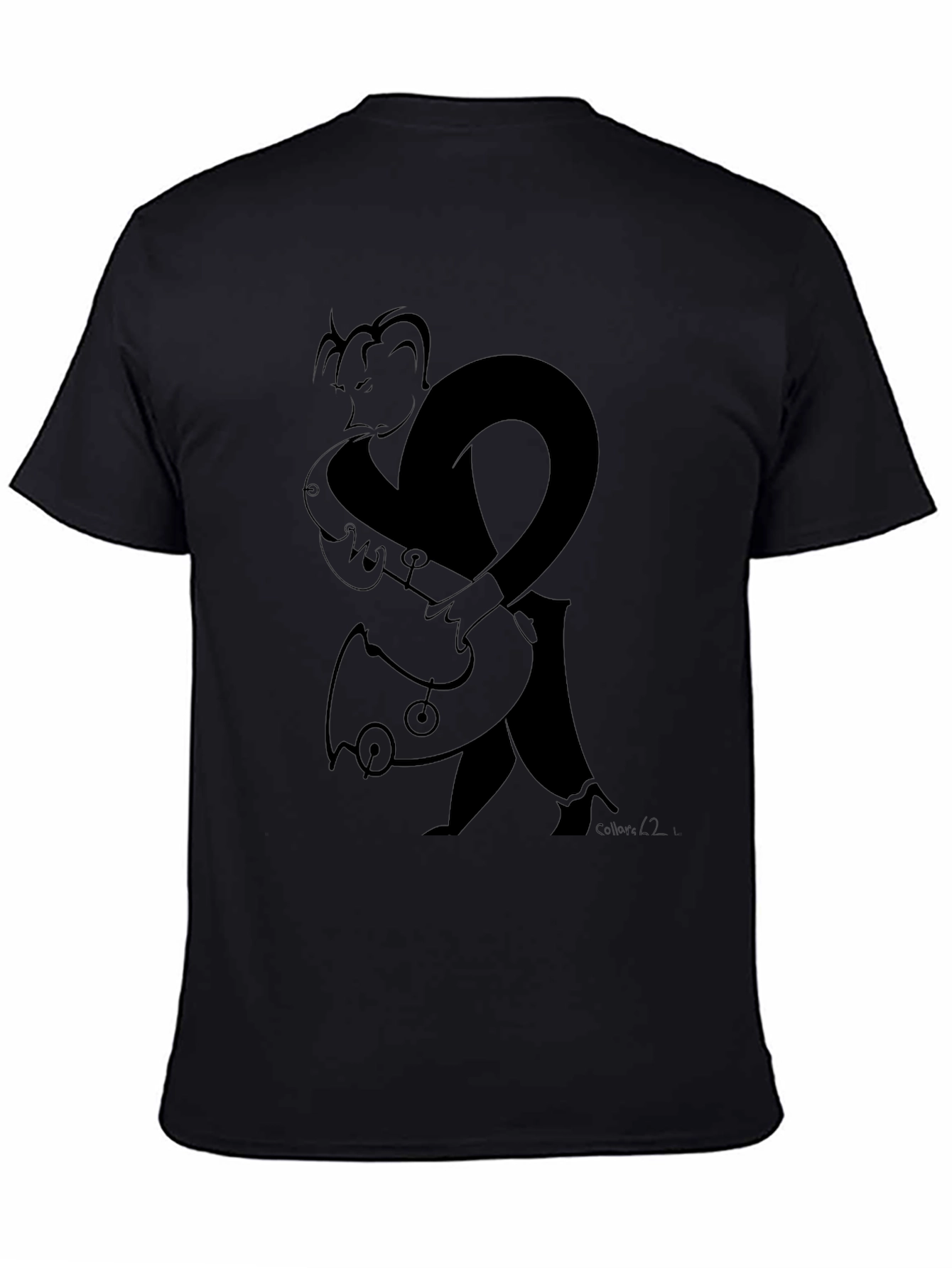 Saxophone Player Graphic Tee - Black