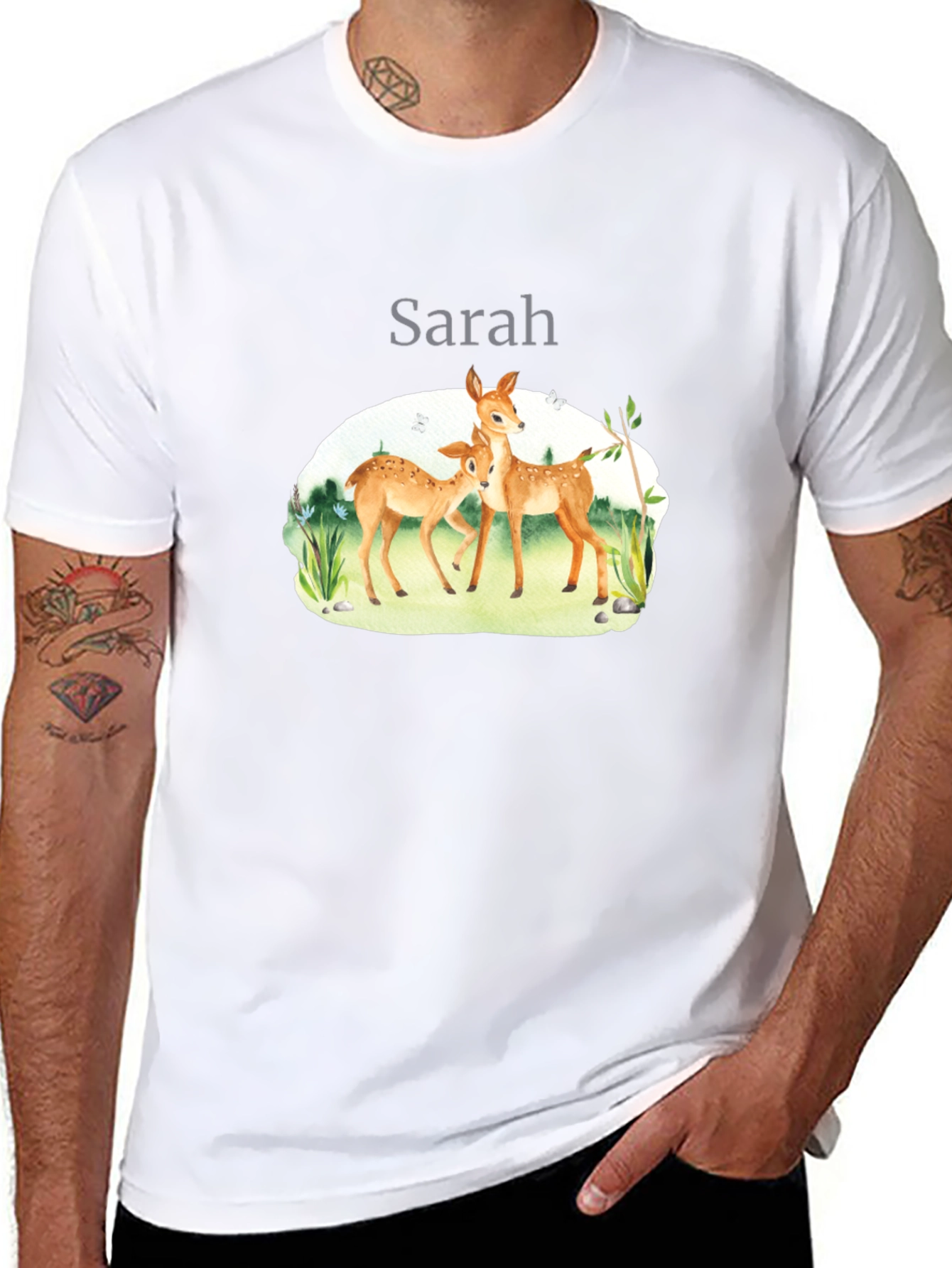 Deer Family Personalized T-Shirt