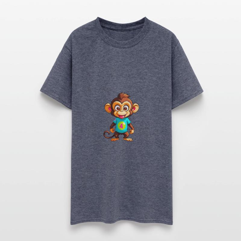 A Cartoonish Monkey in a Playful Pose