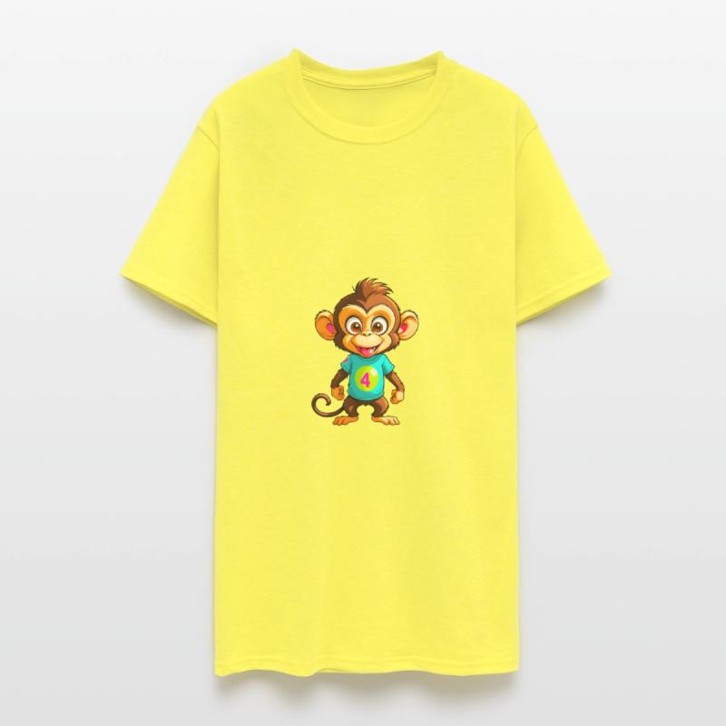 A Cartoonish Monkey in a Playful Pose