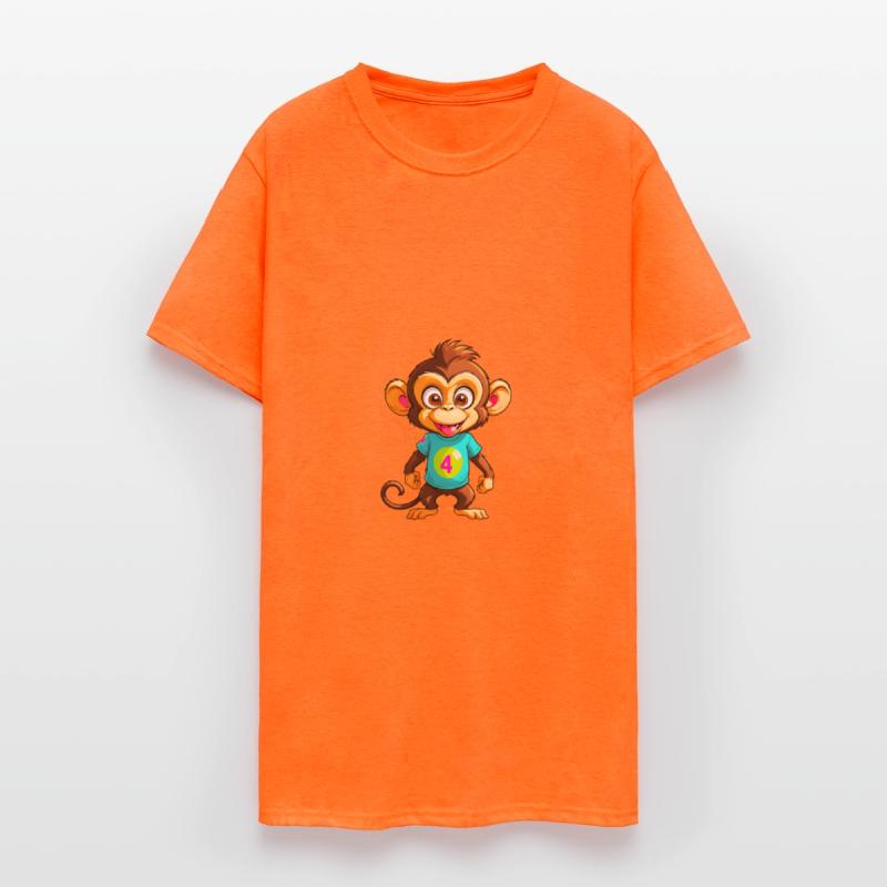 A Cartoonish Monkey in a Playful Pose