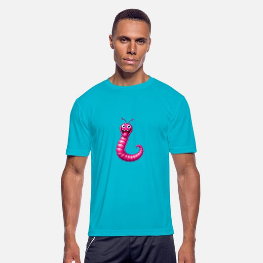 A Cartoonish Worm in a Playful Pose