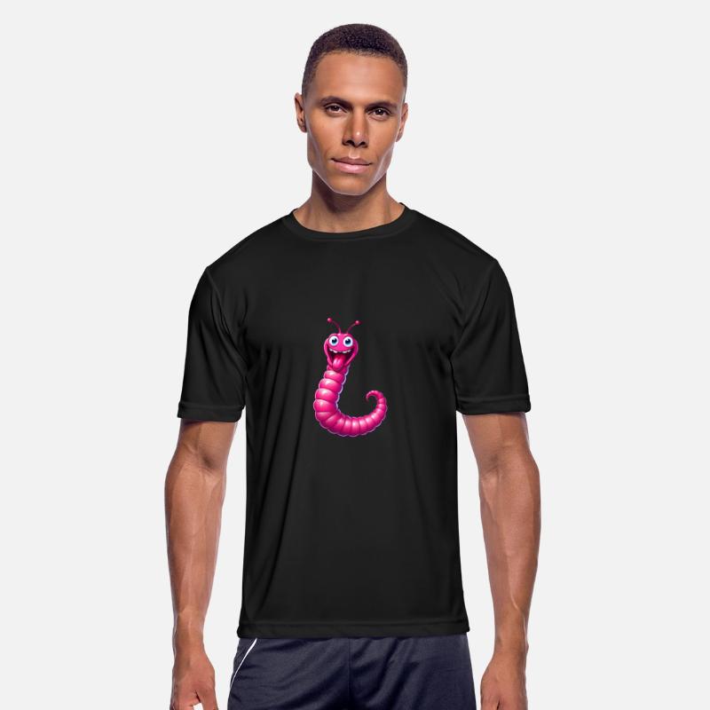 A Cartoonish Worm in a Playful Pose
