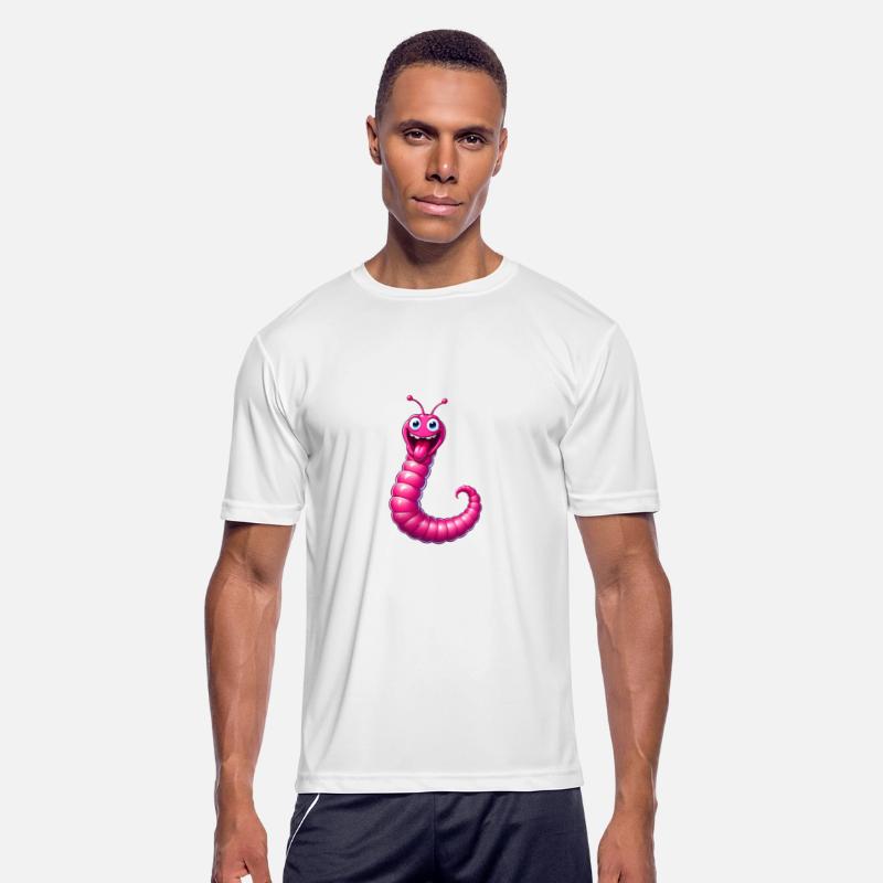 A Cartoonish Worm in a Playful Pose