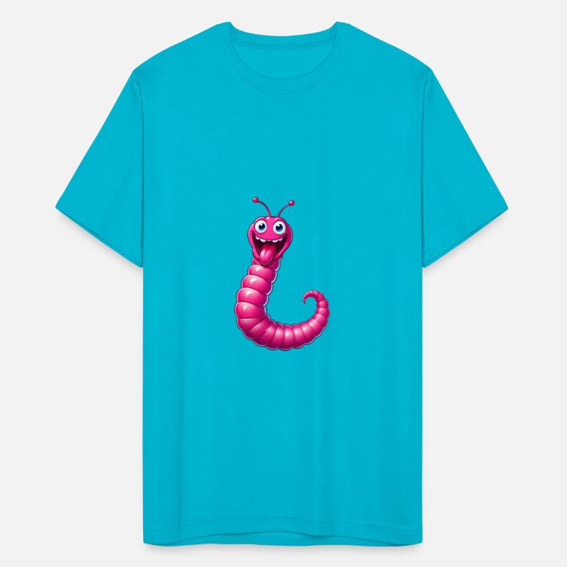 A Cartoonish Worm in a Playful Pose