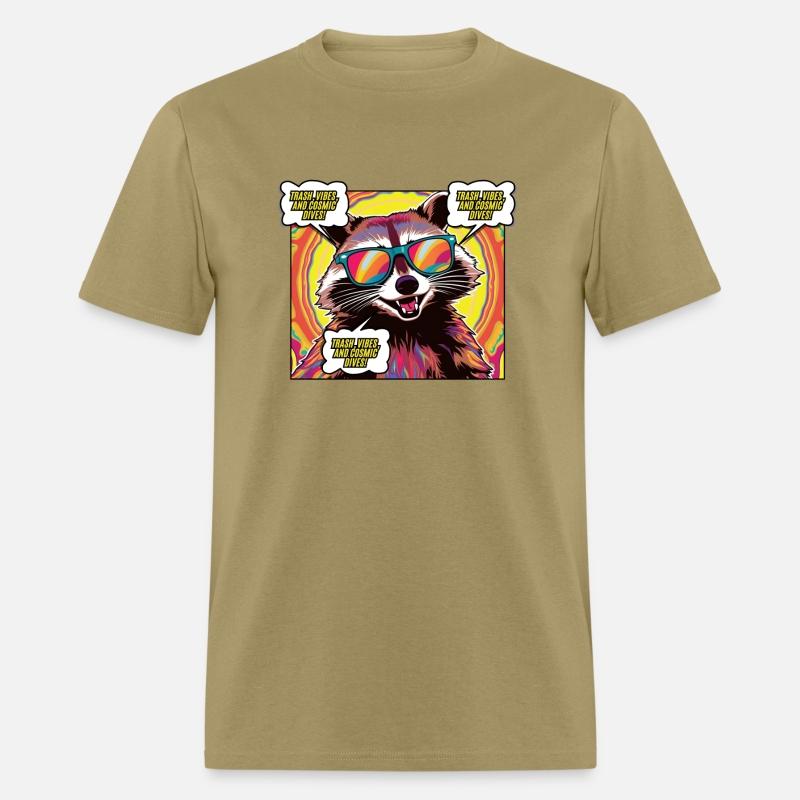 A Psychedelic Trash Advocate Raccoon