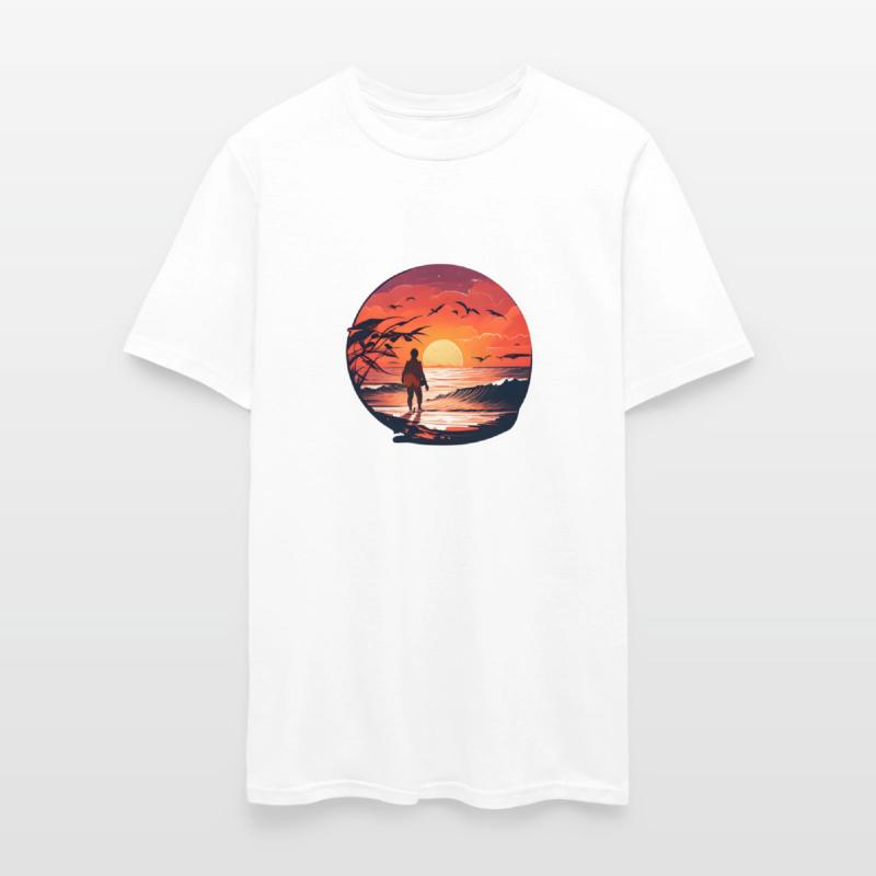 A Traveler Standing On A Beach