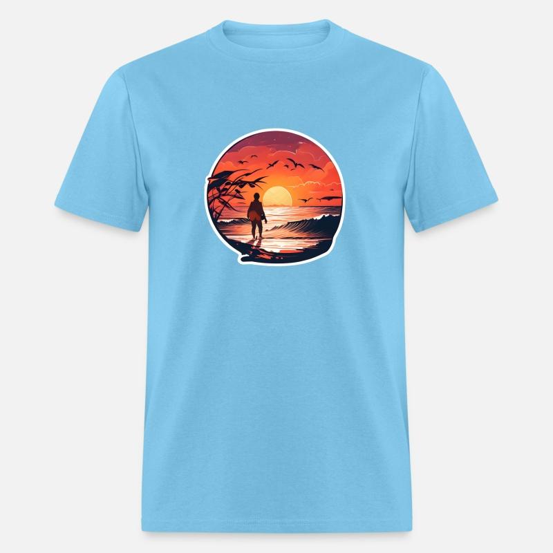 A Traveler Standing On A Beach