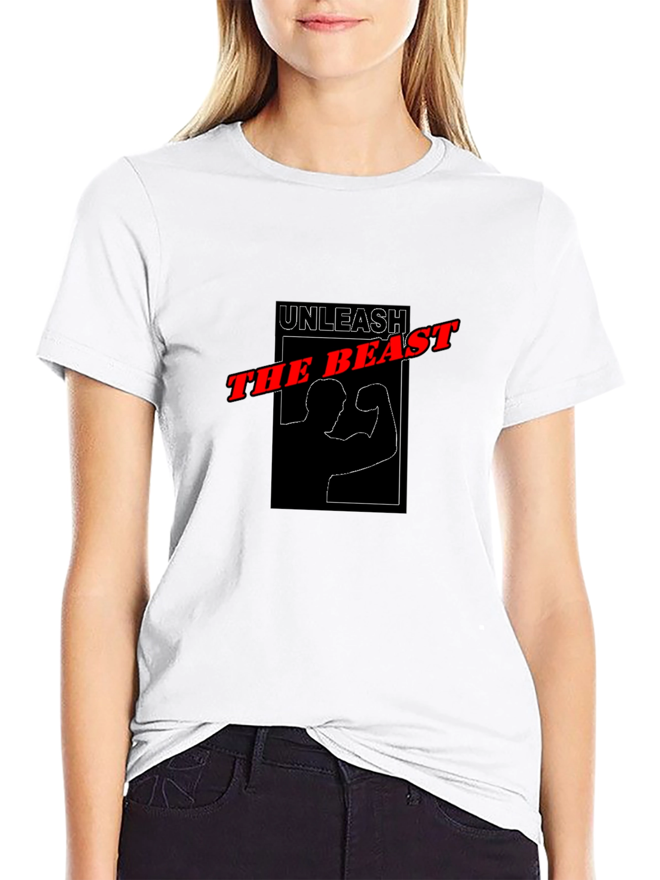 Unleash The Beast Black Graphic Tee