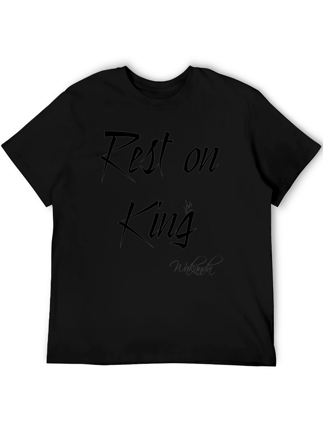 Rest on King Black T-Shirt