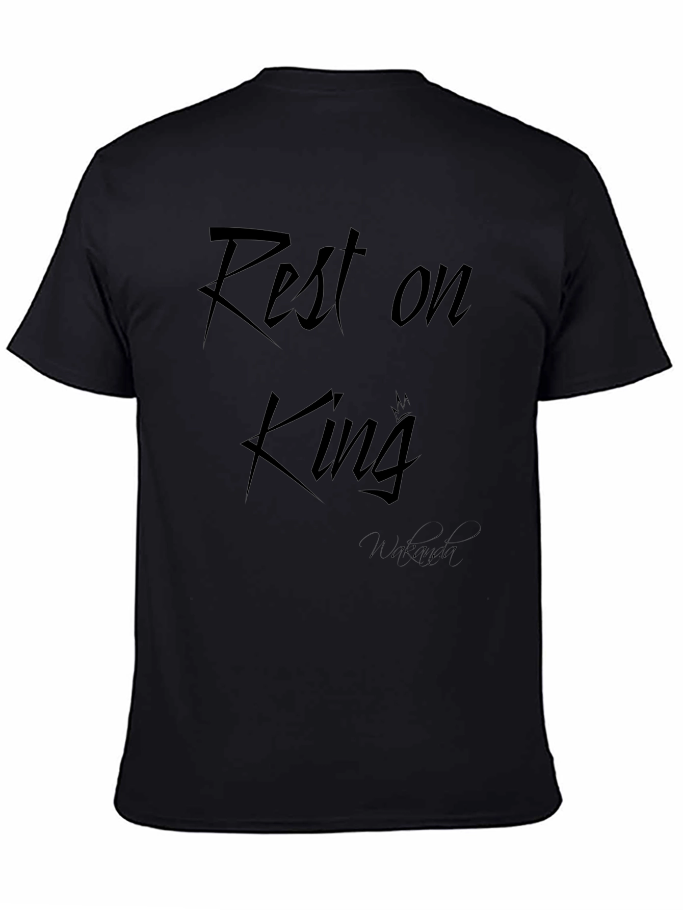 Rest on King Black T-Shirt