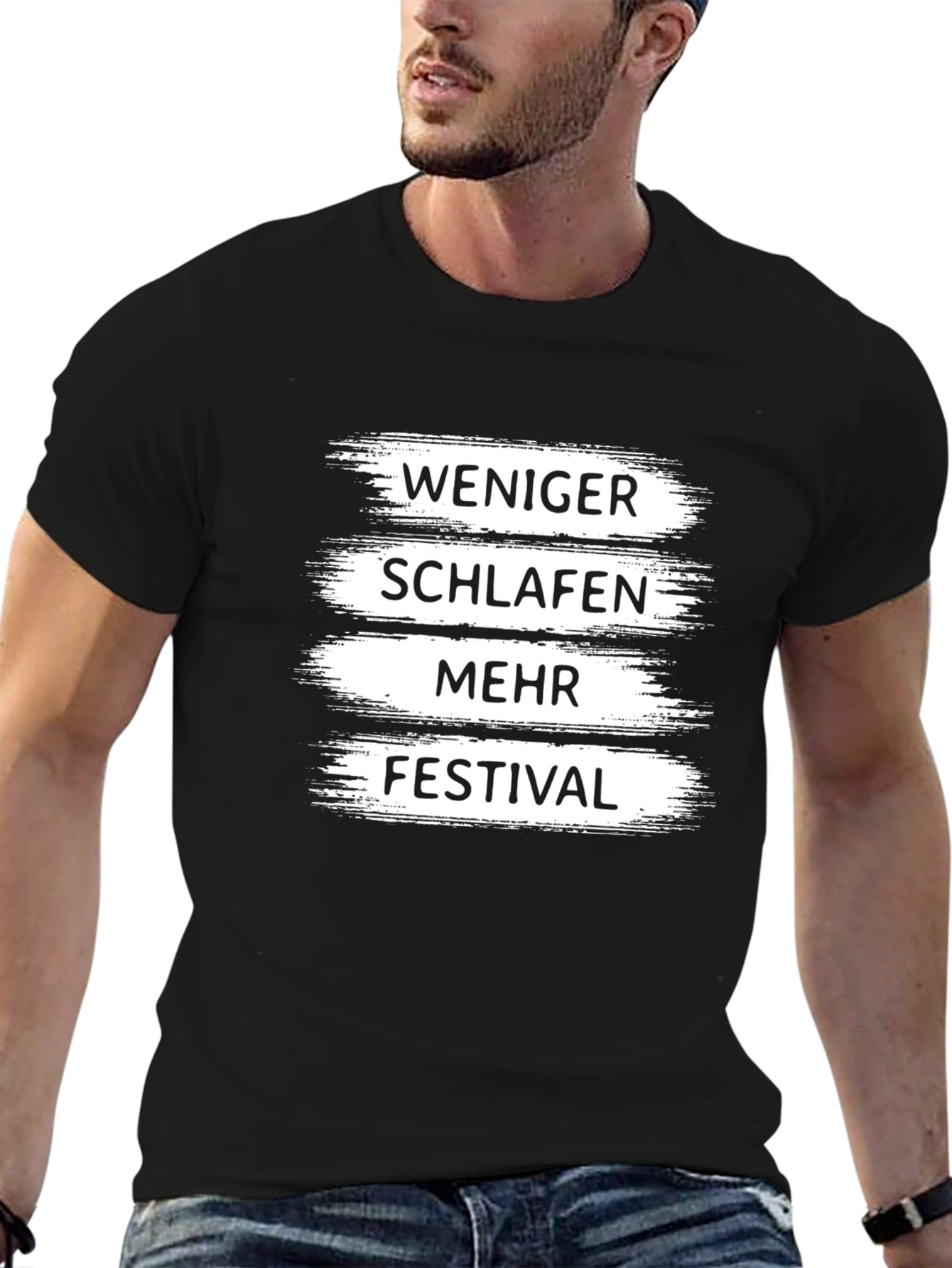 Weniger Schlafen Mehr Festival T-Shirt