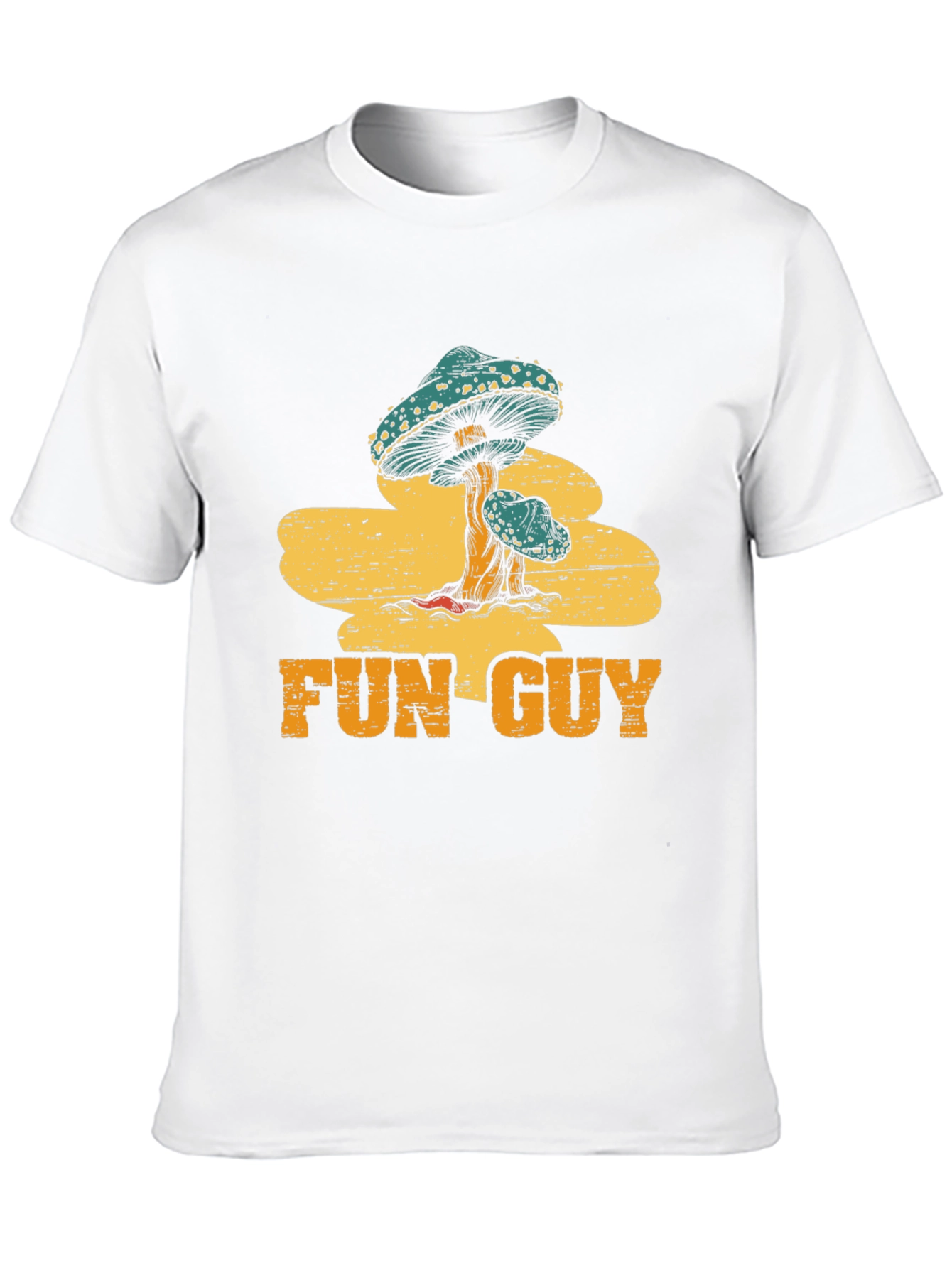 Fun Guy Mushroom Graphic Tee - Black