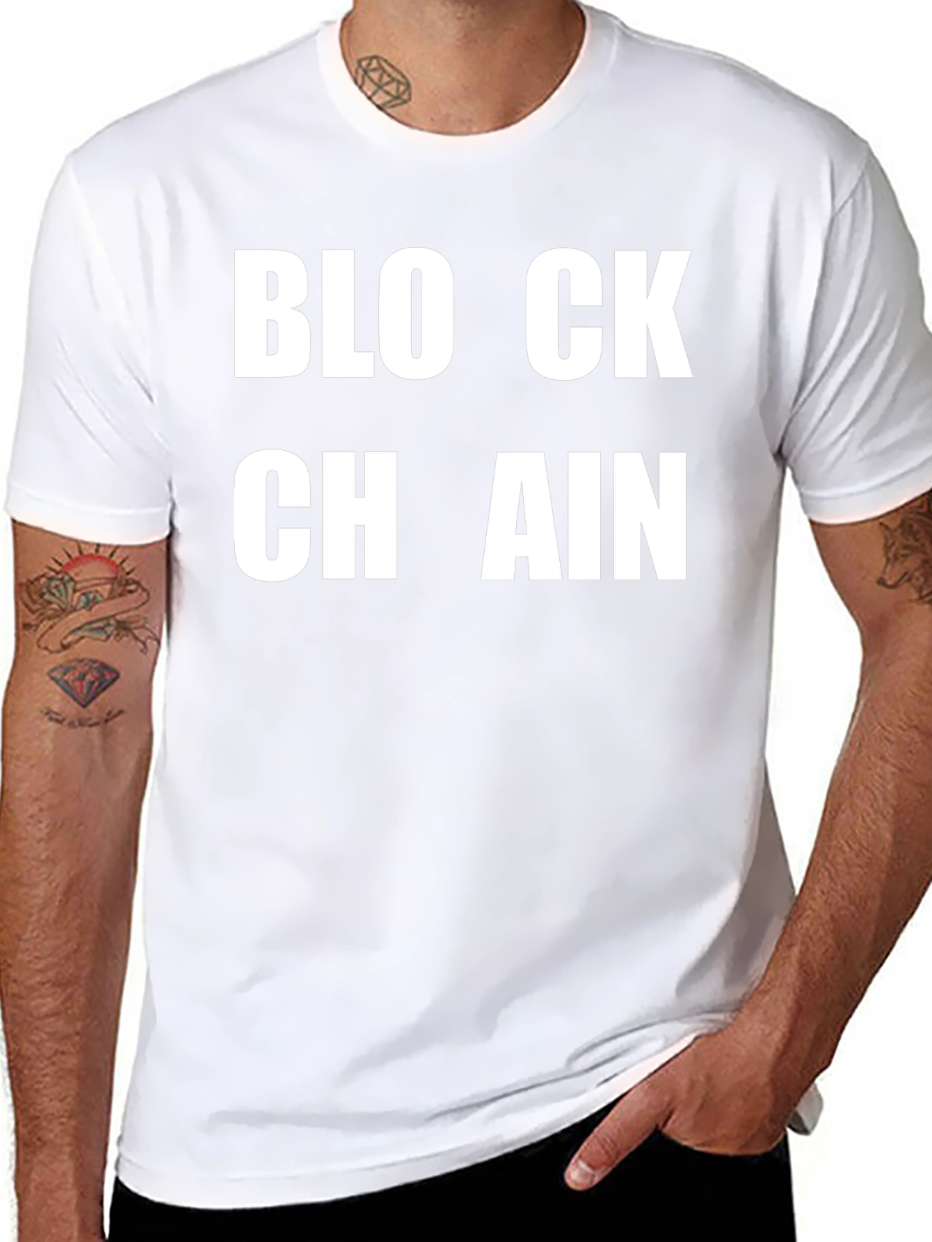 Blockchain Graphic Tee - Crypto Enthusiast Apparel