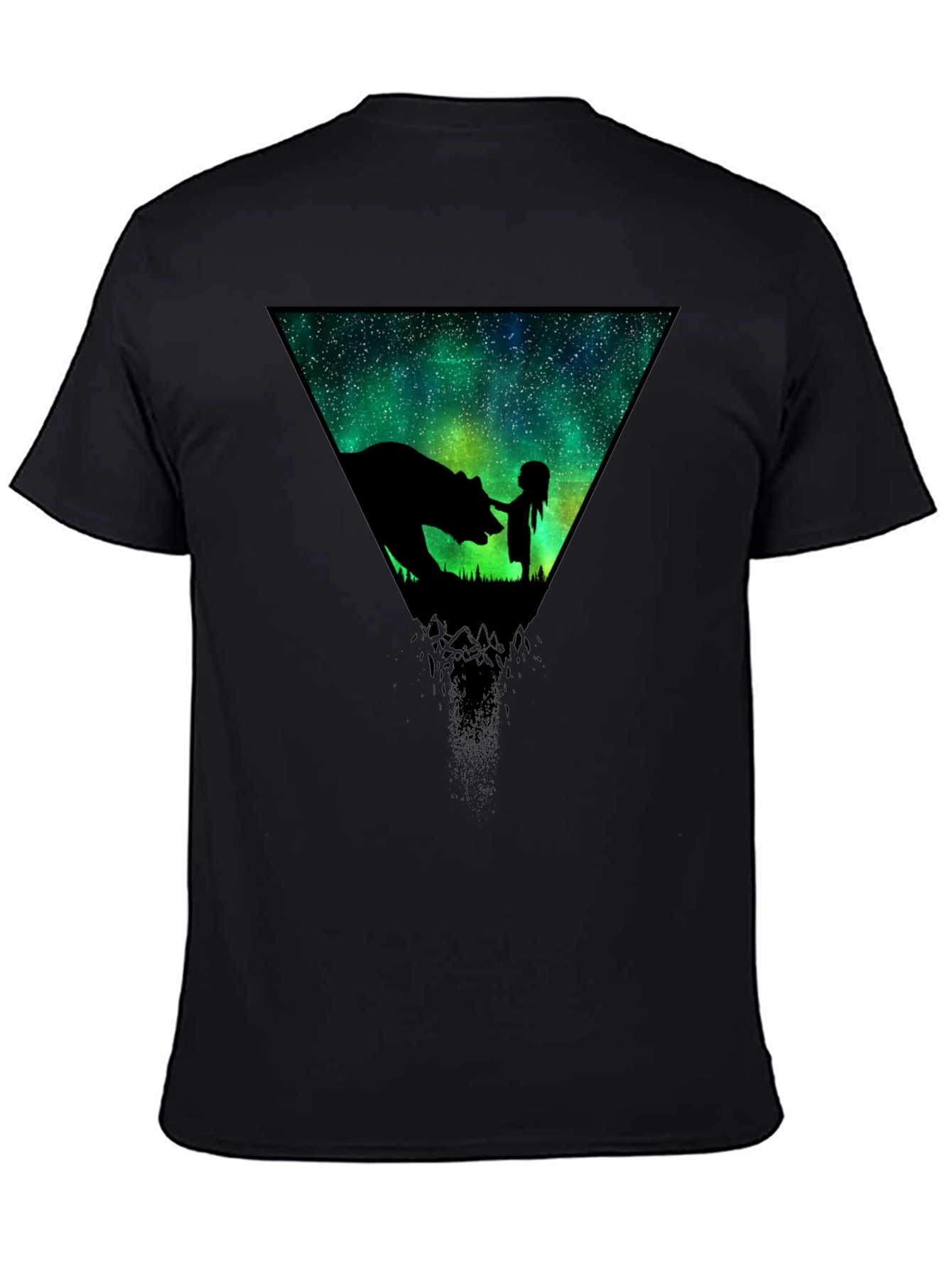 Cosmic Bear & Girl Graphic T-Shirt
