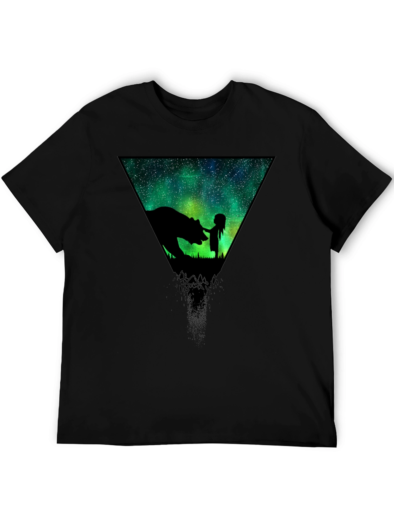 Cosmic Bear & Girl Graphic T-Shirt