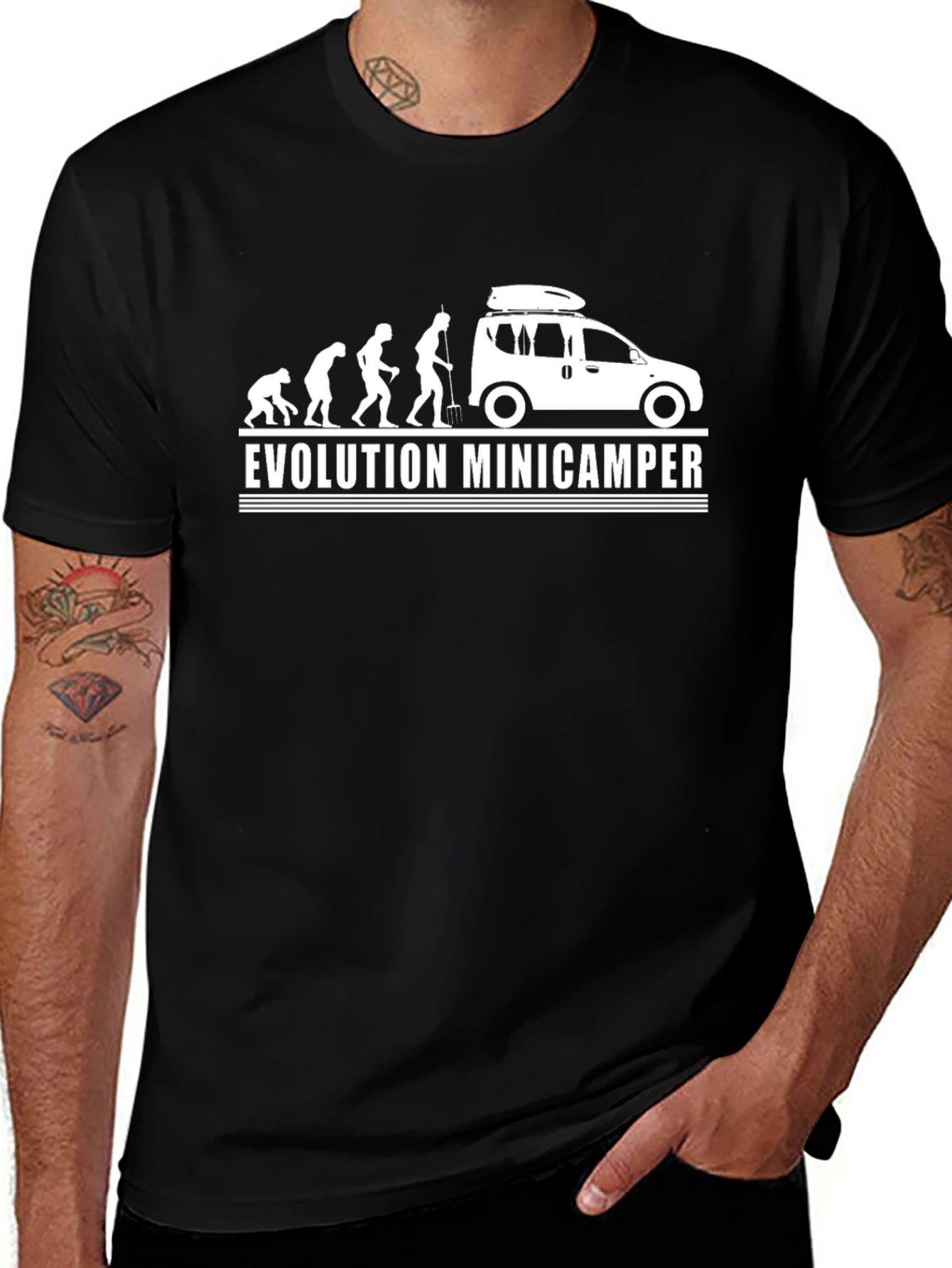 Evolution Minicamper Black T-Shirt