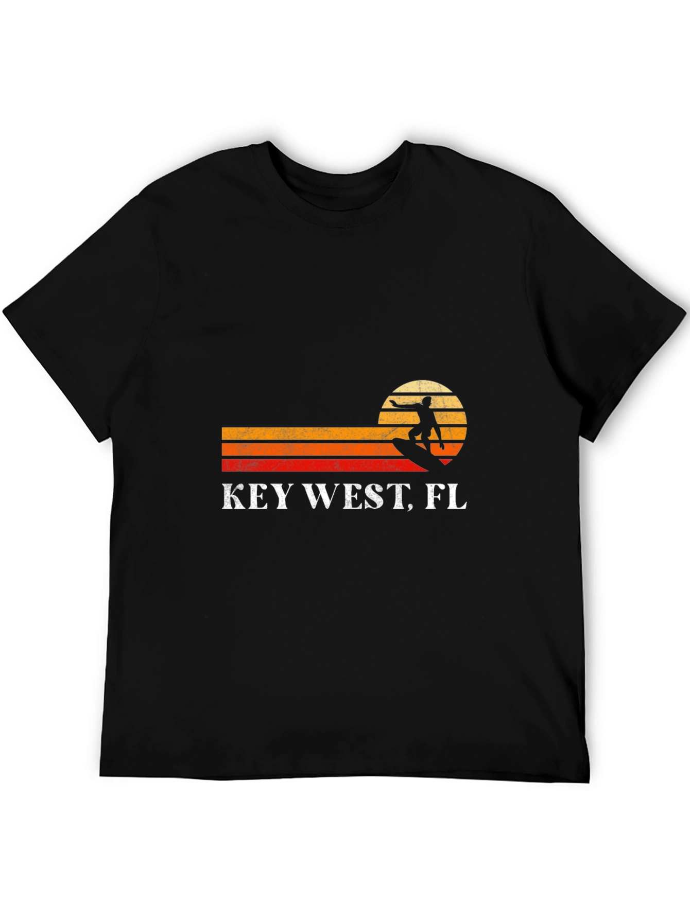 Key West FL Surfer Retro T-Shirt