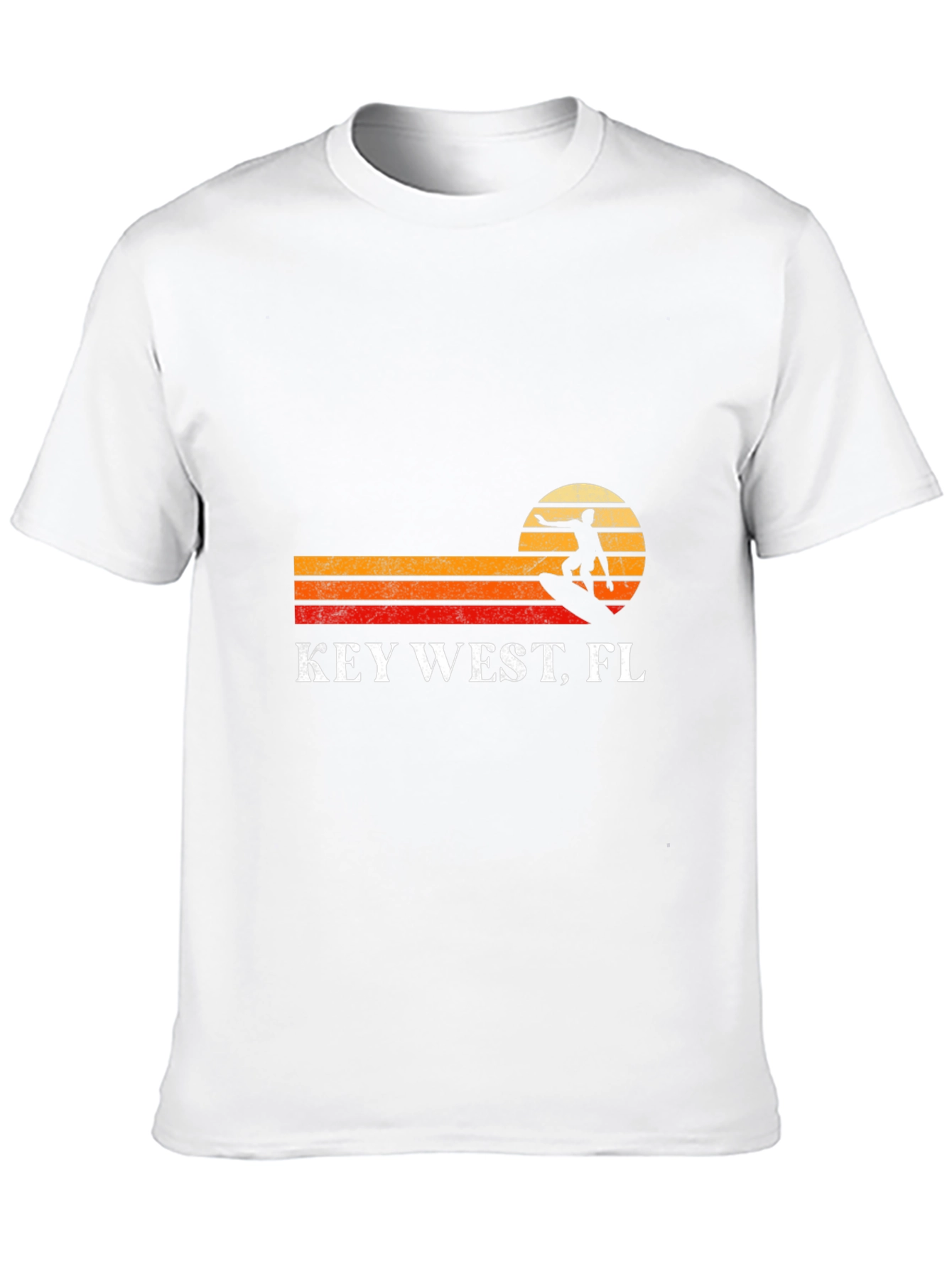 Key West FL Surfer Retro T-Shirt