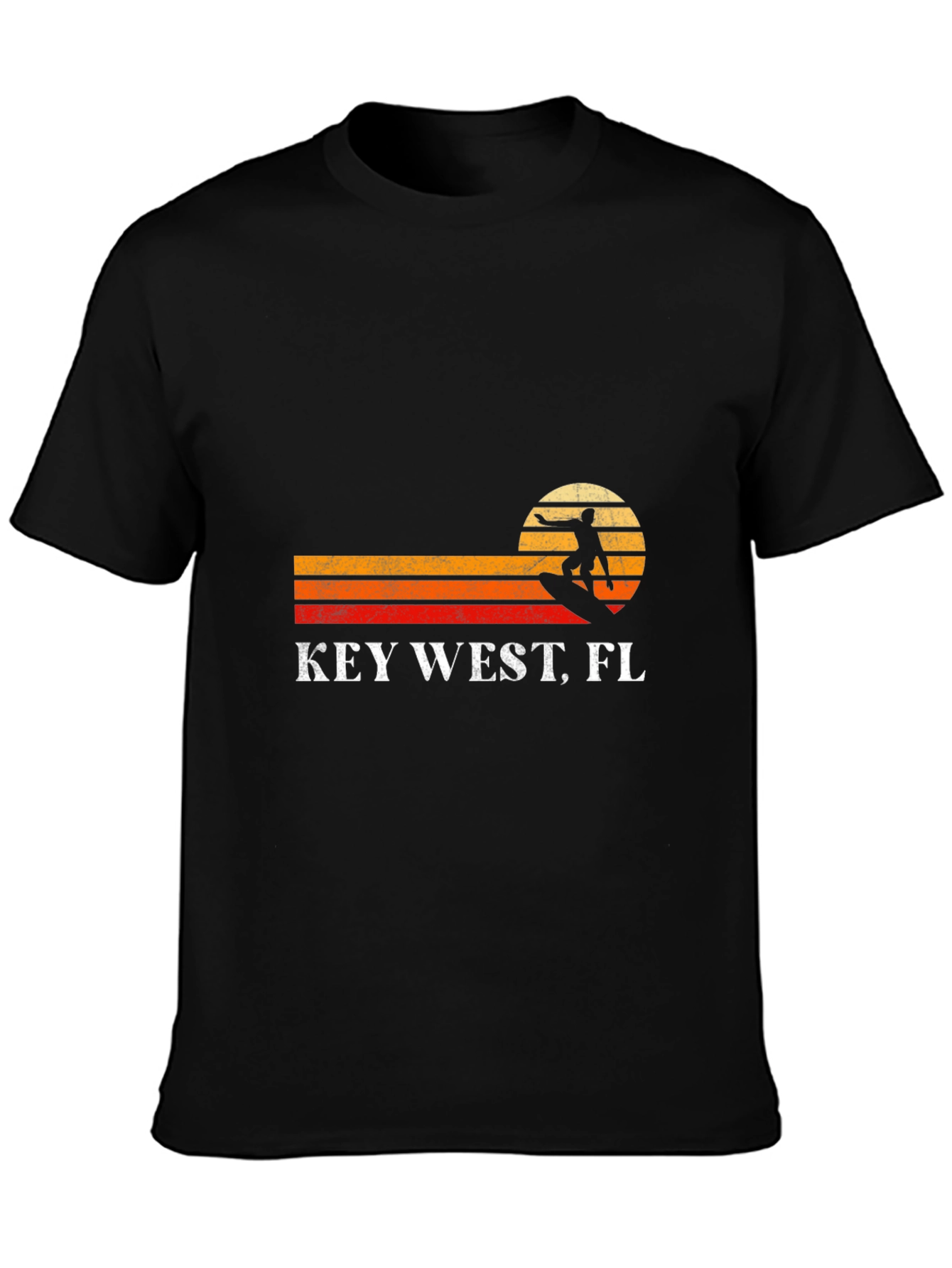 Key West FL Surfer Retro T-Shirt