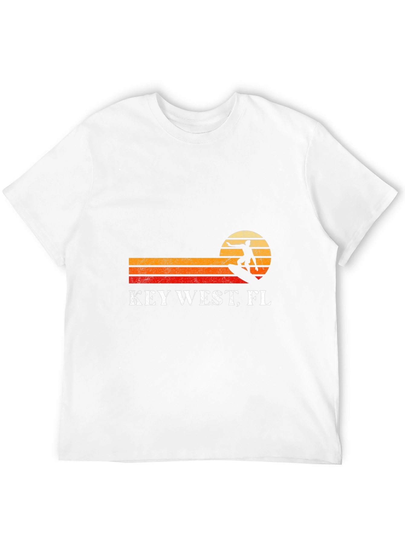 Key West FL Surfer Retro T-Shirt