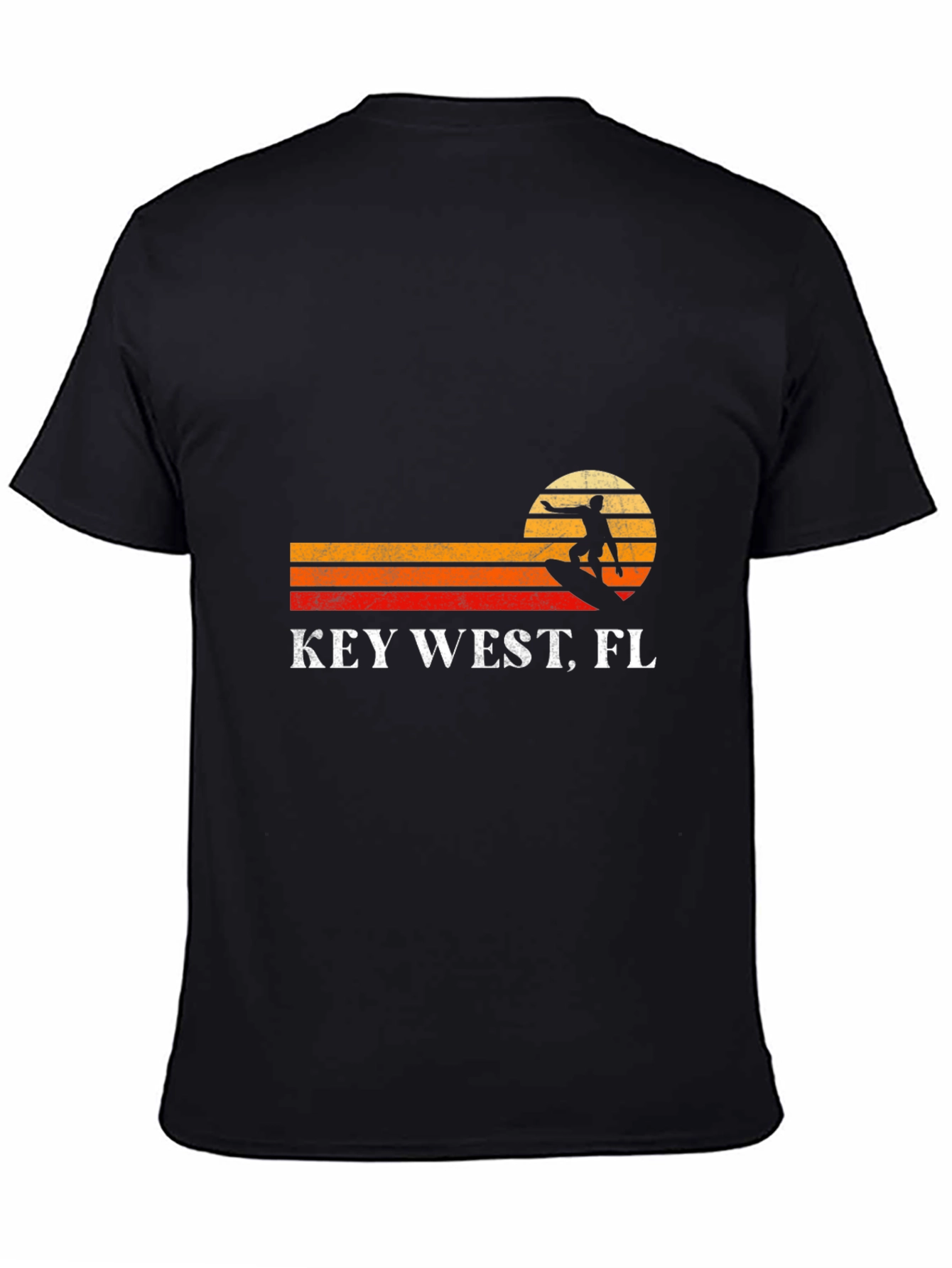 Key West FL Surfer Retro T-Shirt