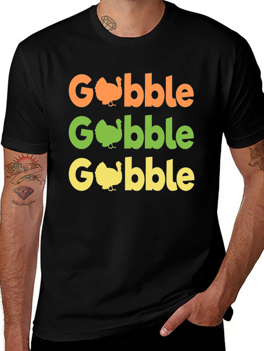 Gobble Thanksgiving T-Shirt - Turkey Day Apparel