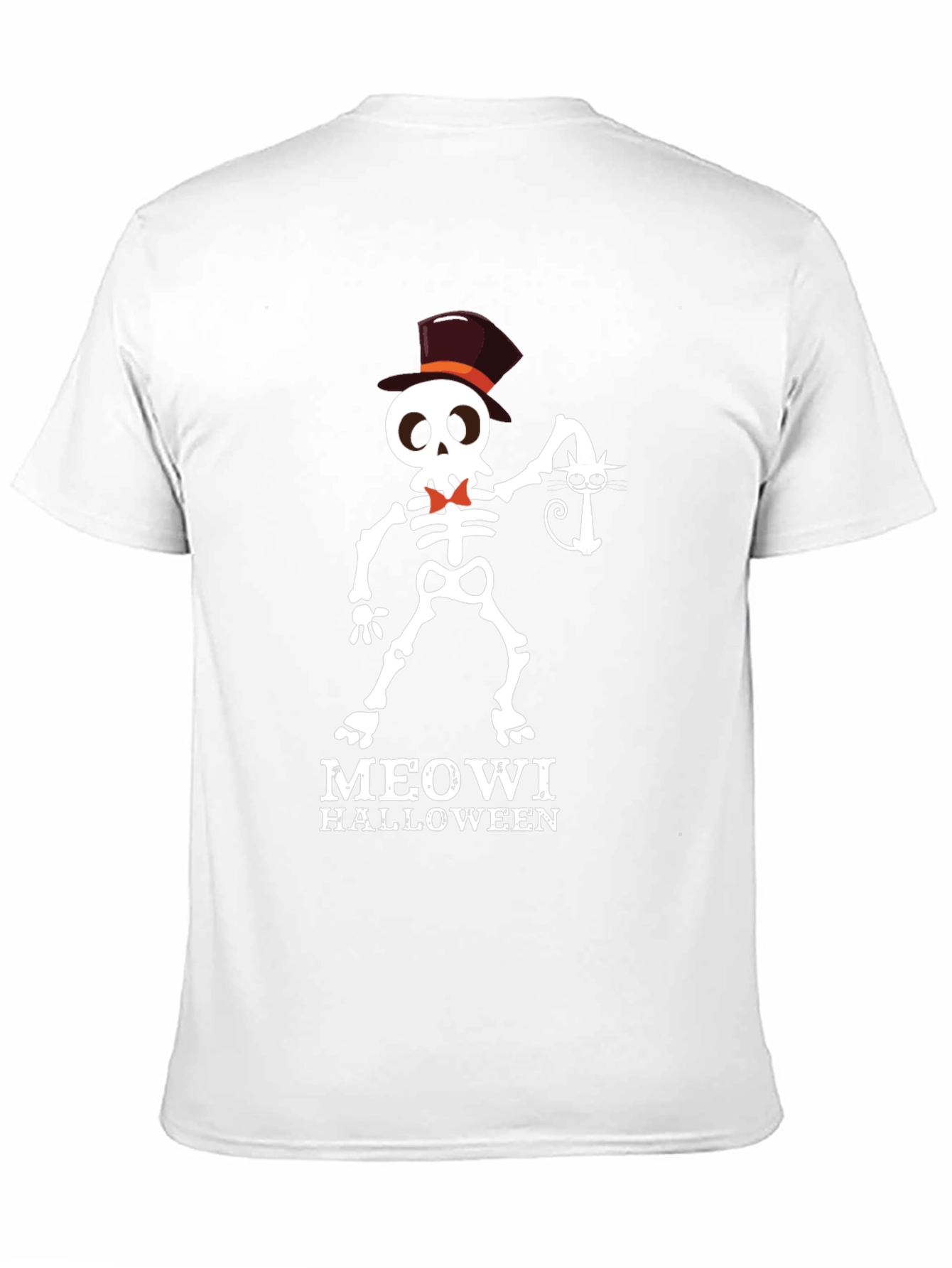 Meowi Halloween T-Shirt - Skeleton Cat Lover Tee