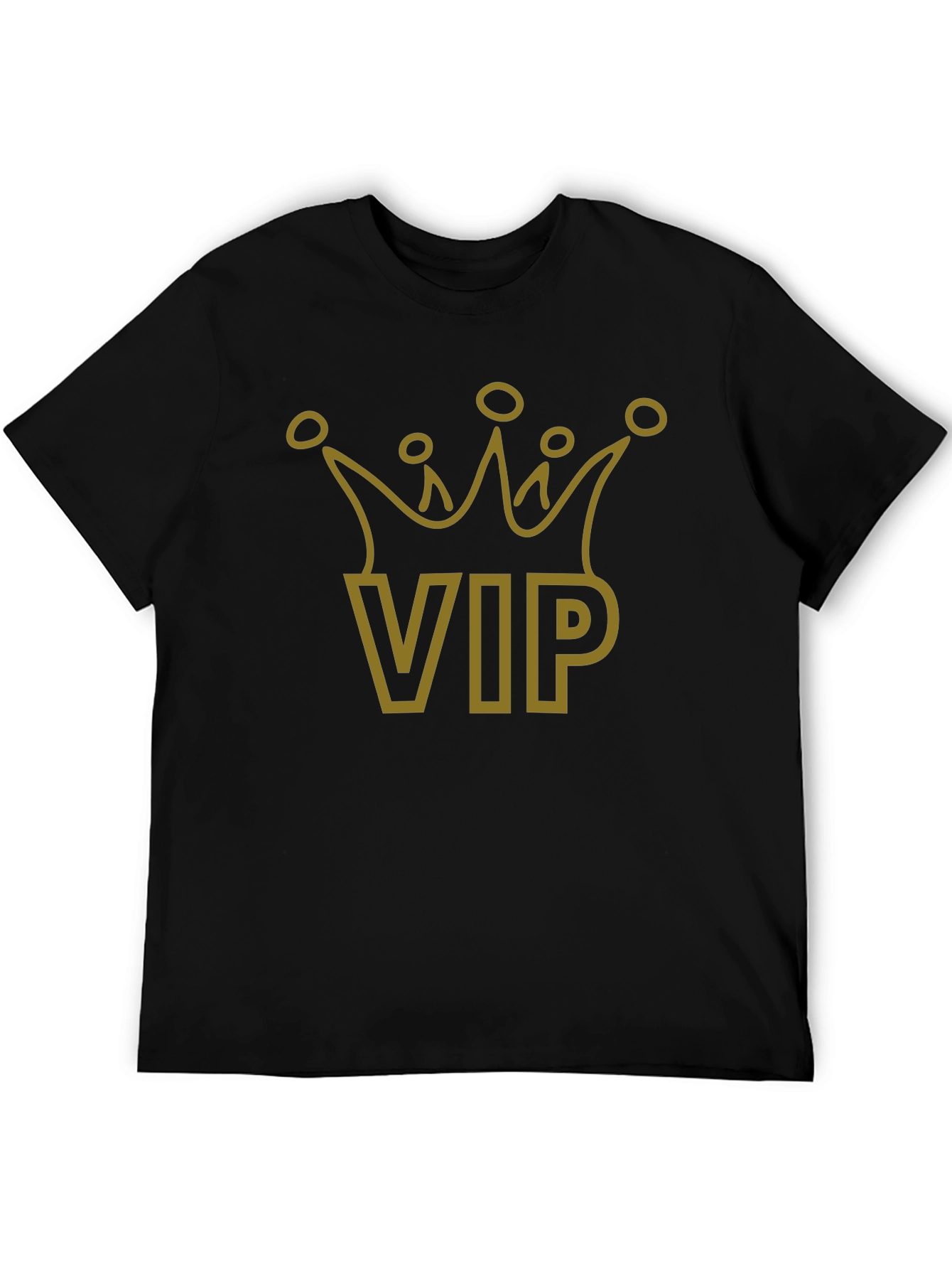 VIP Crown Graphic T-Shirt - Black