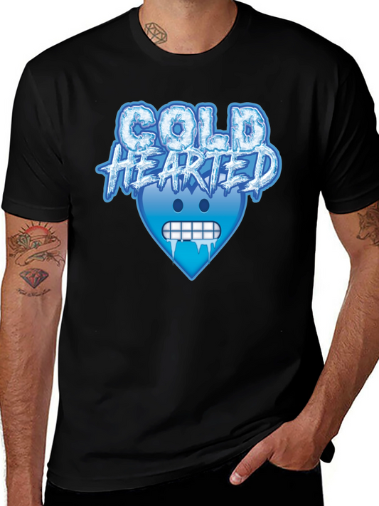 Cold Hearted Graphic Tee - Cool Emoji Design