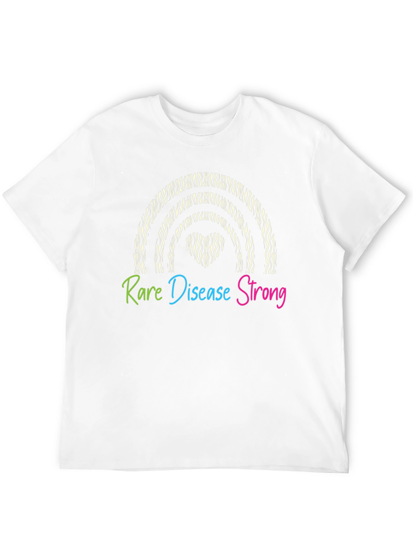 Rare Disease Strong Zebra Rainbow T-Shirt