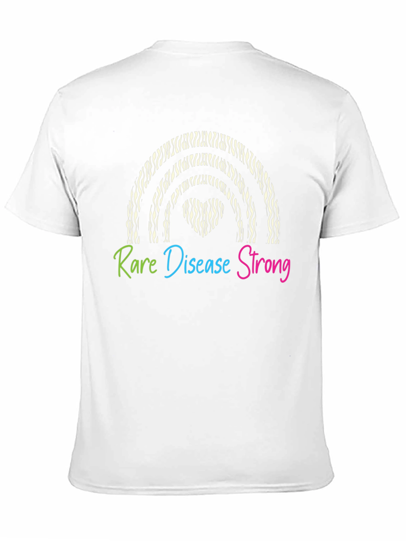 Rare Disease Strong Zebra Rainbow T-Shirt