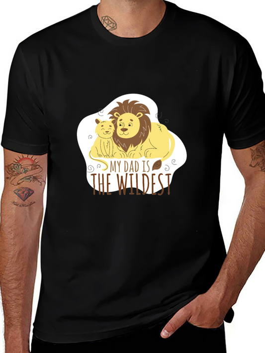 Dad & Cub Lion Graphic Tee - The Wildest Dad!