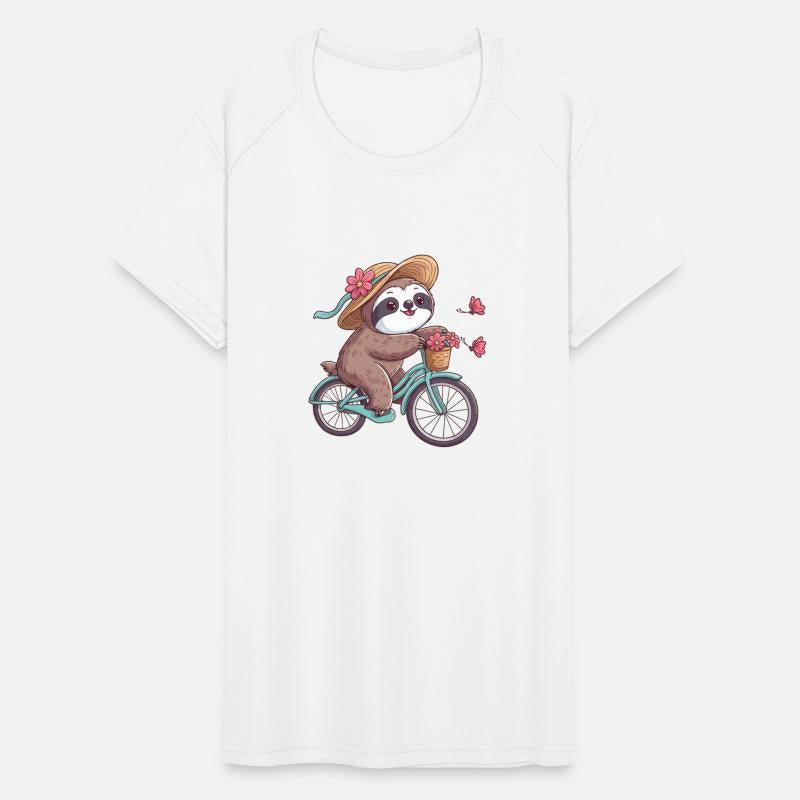 Adventure Sloth on Bike, Cute Sloth On A Bike Ride