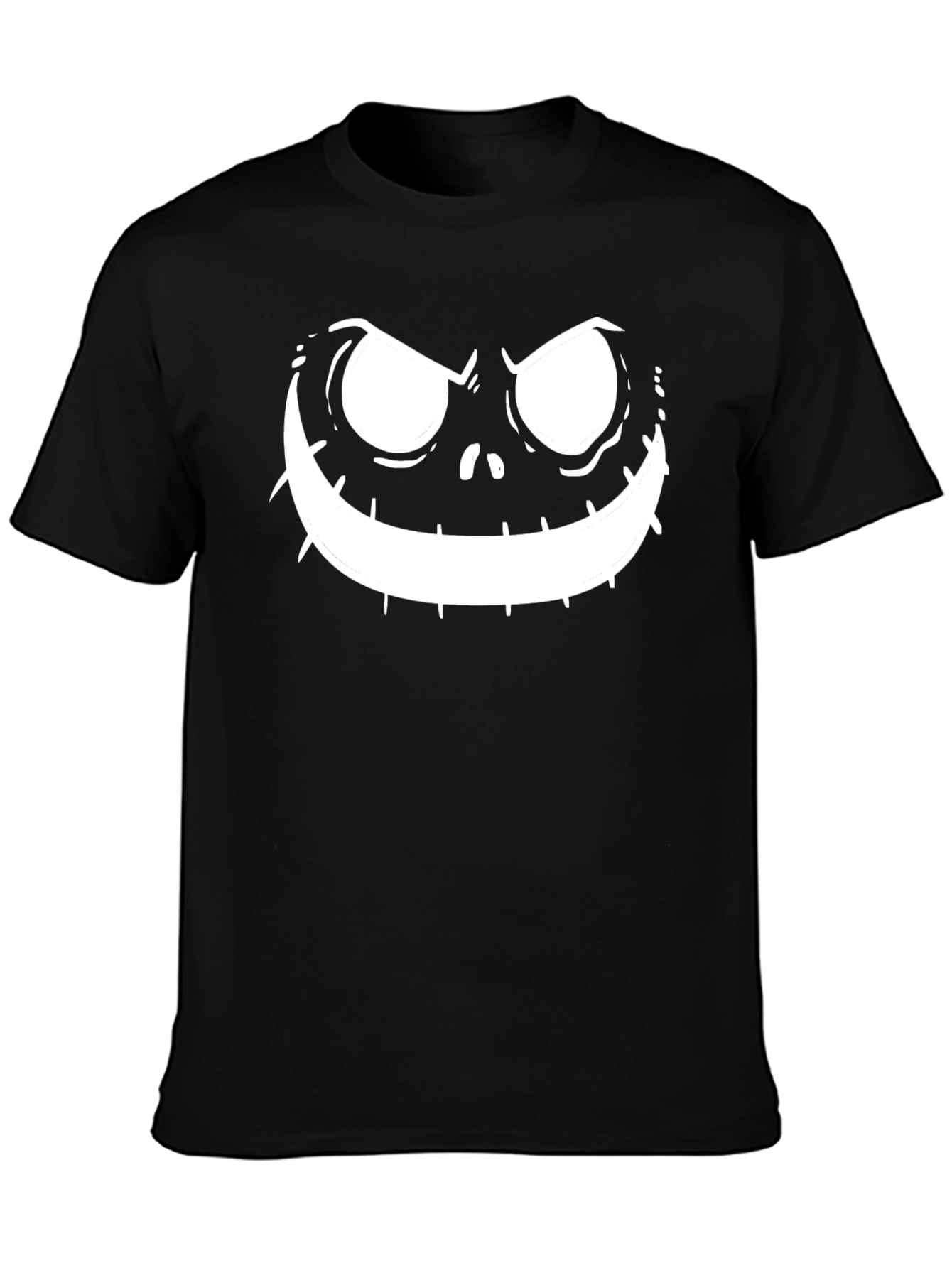 Mens Jack Skellington Face Black T-Shirt