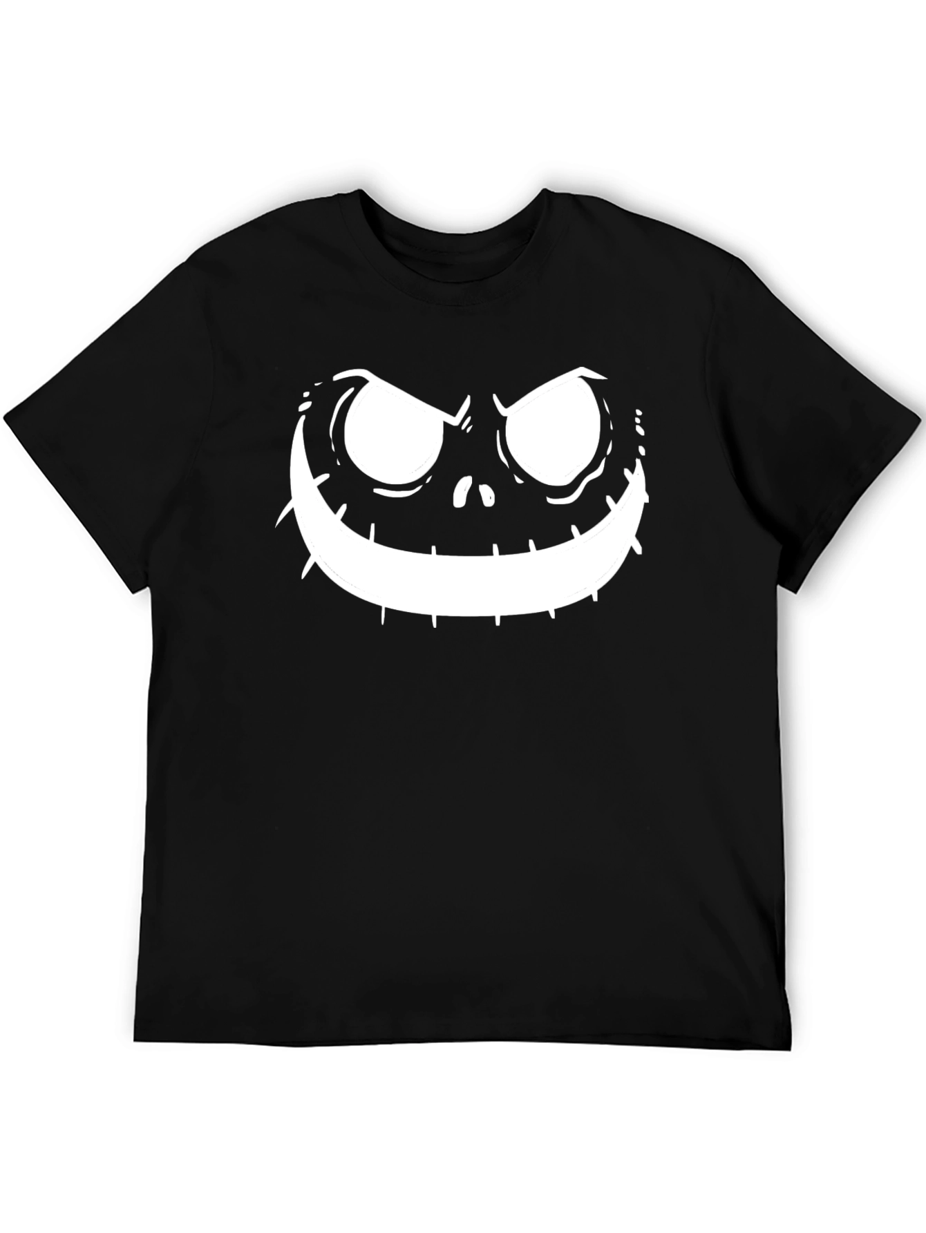 Mens Jack Skellington Face Black T-Shirt