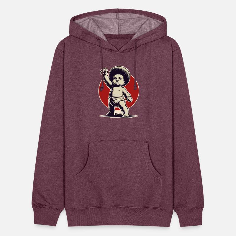 Afro Baby with Fist Raised for Freedom