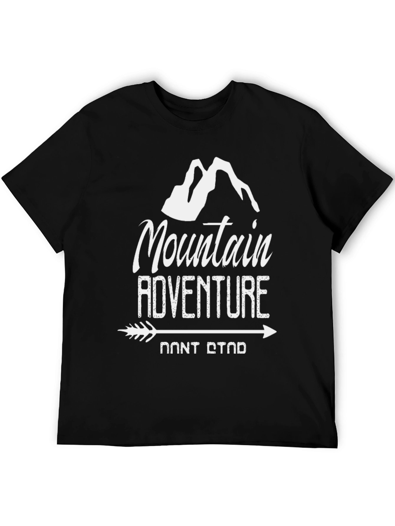 Mountain Adventure Black Graphic Tee