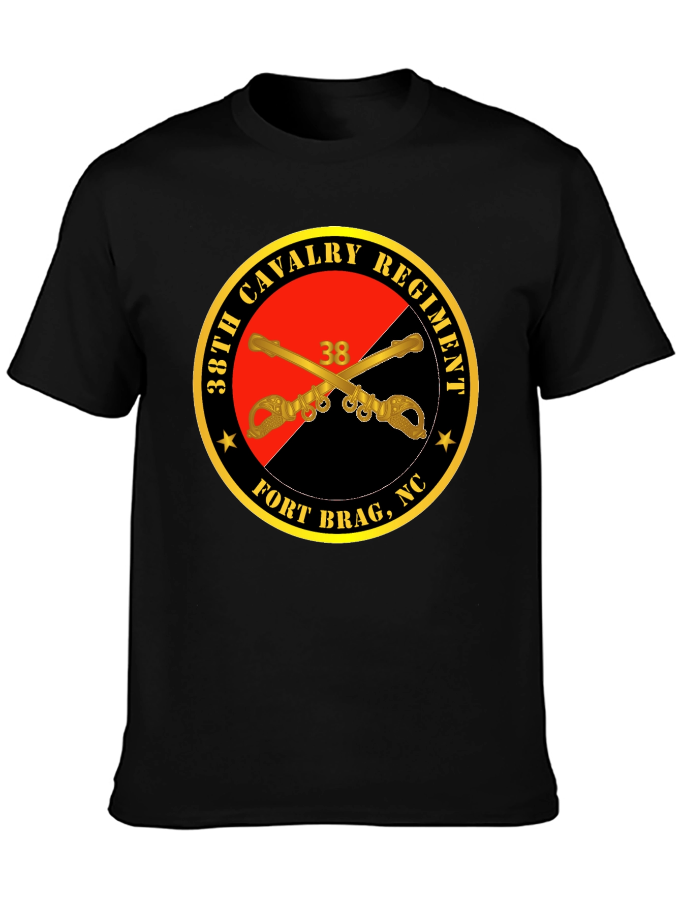 38th Cavalry Regiment Black T-Shirt