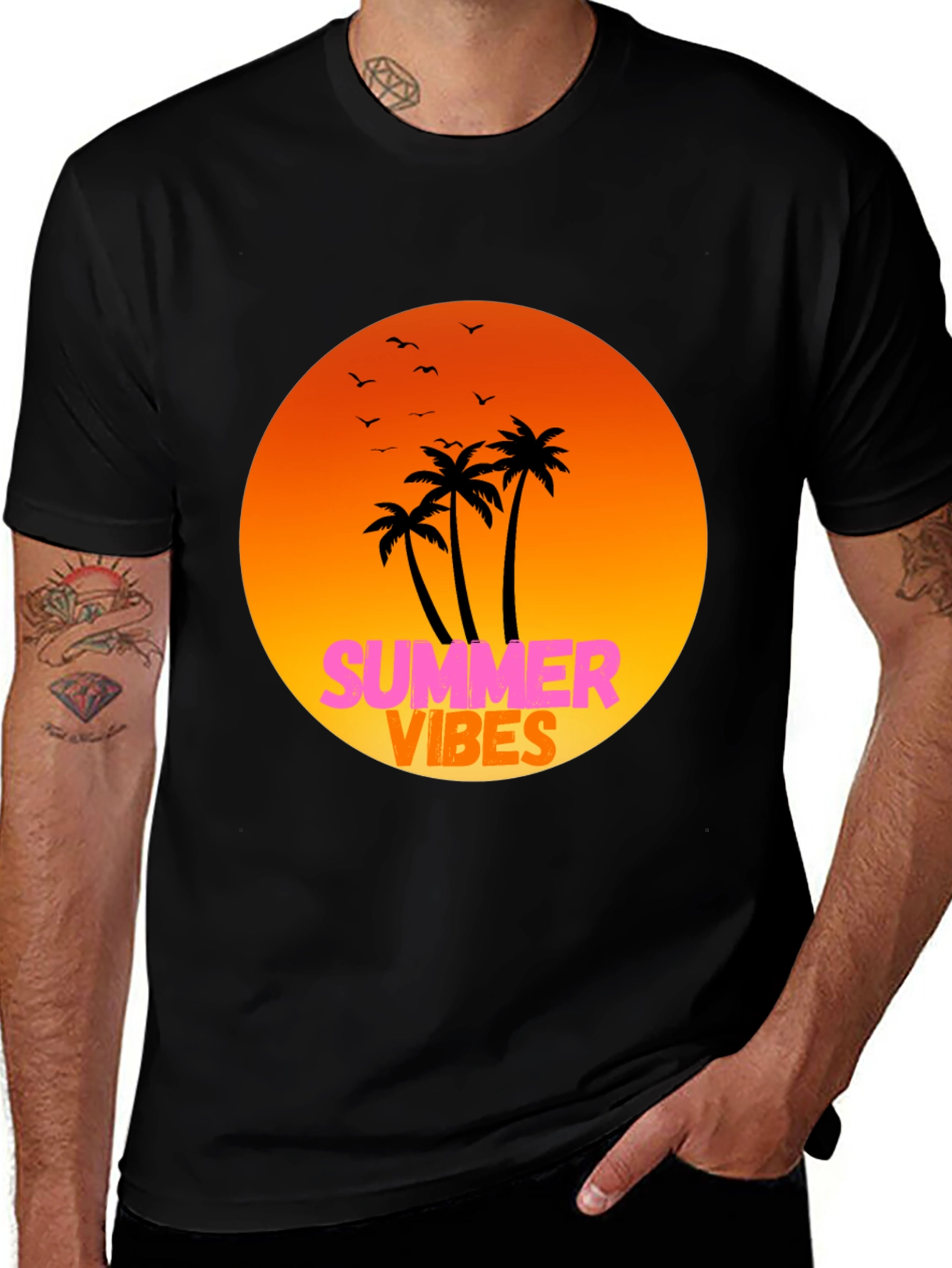 Summer Vibes Graphic Tee - Relaxed Fit