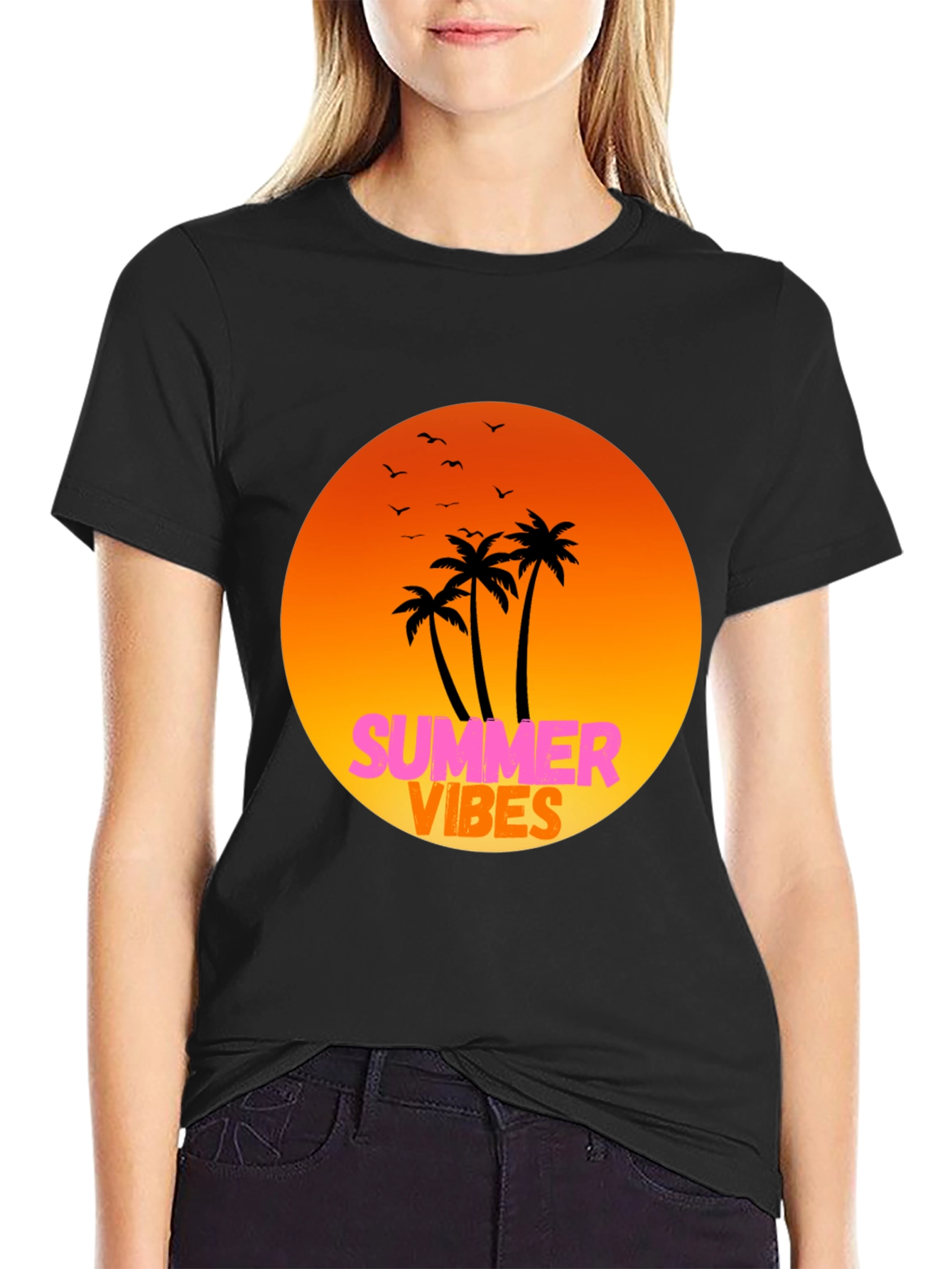 Summer Vibes Graphic Tee - Relaxed Fit