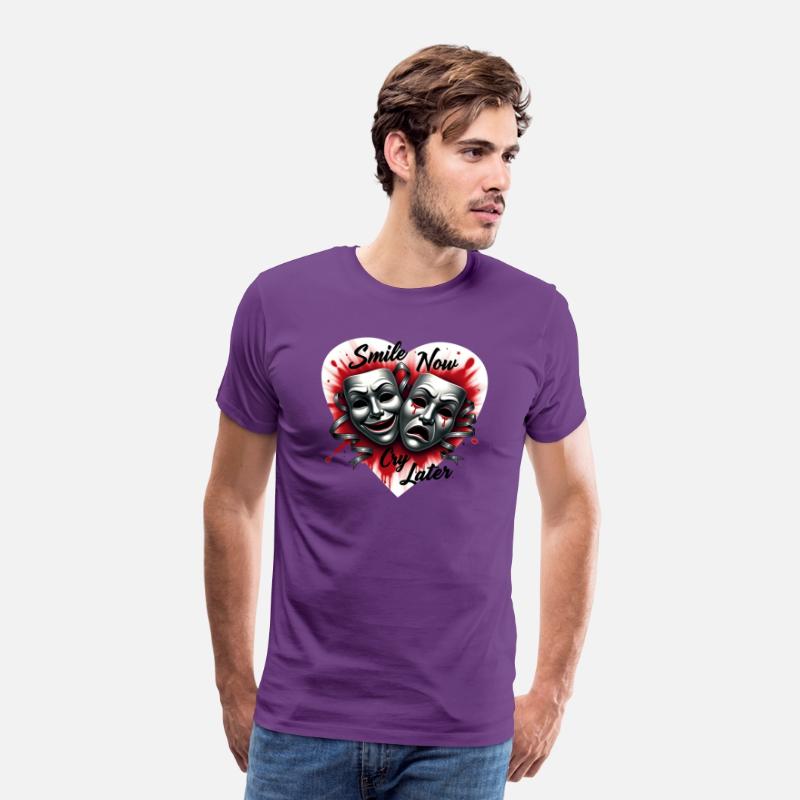 Airbrush T Shirt Smile Now Cry Later Design