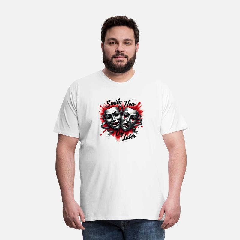 Airbrush T Shirt Smile Now Cry Later Design