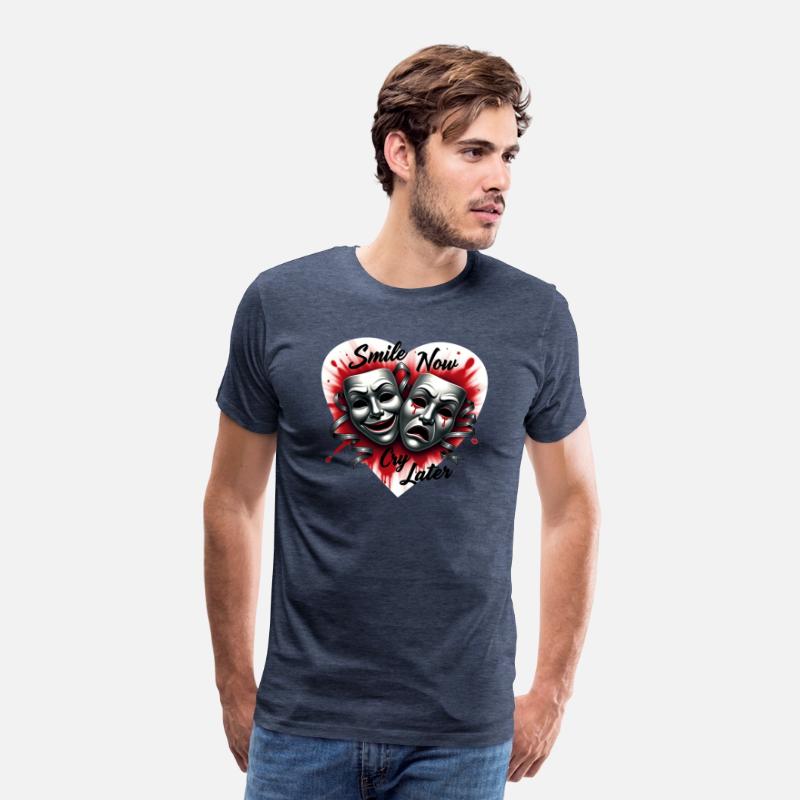 Airbrush T Shirt Smile Now Cry Later Design