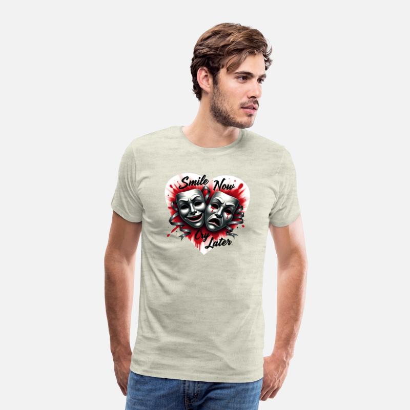 Airbrush T Shirt Smile Now Cry Later Design