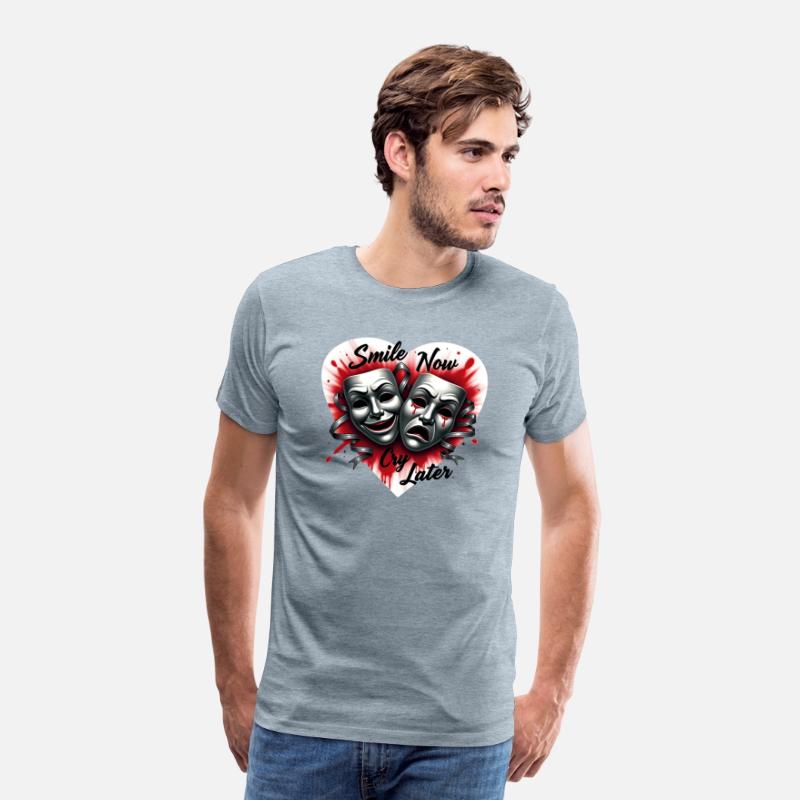 Airbrush T Shirt Smile Now Cry Later Design