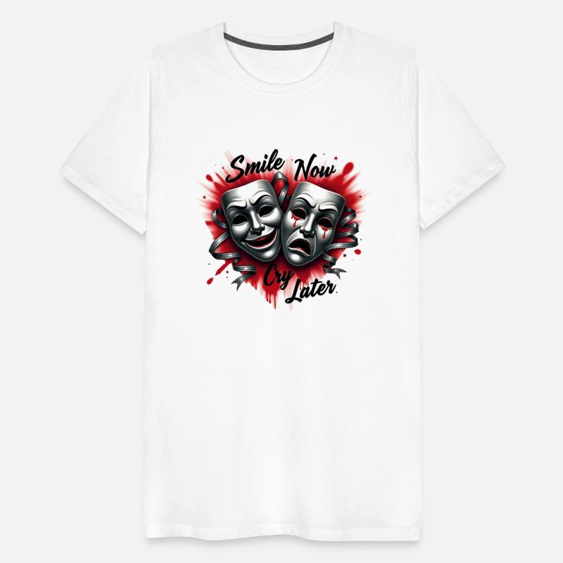 Airbrush T Shirt Smile Now Cry Later Design